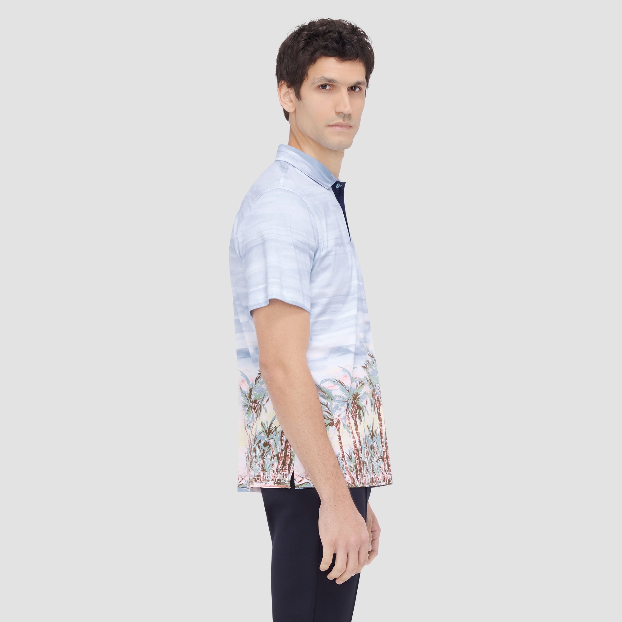 Hendrix Tropical Print Polo