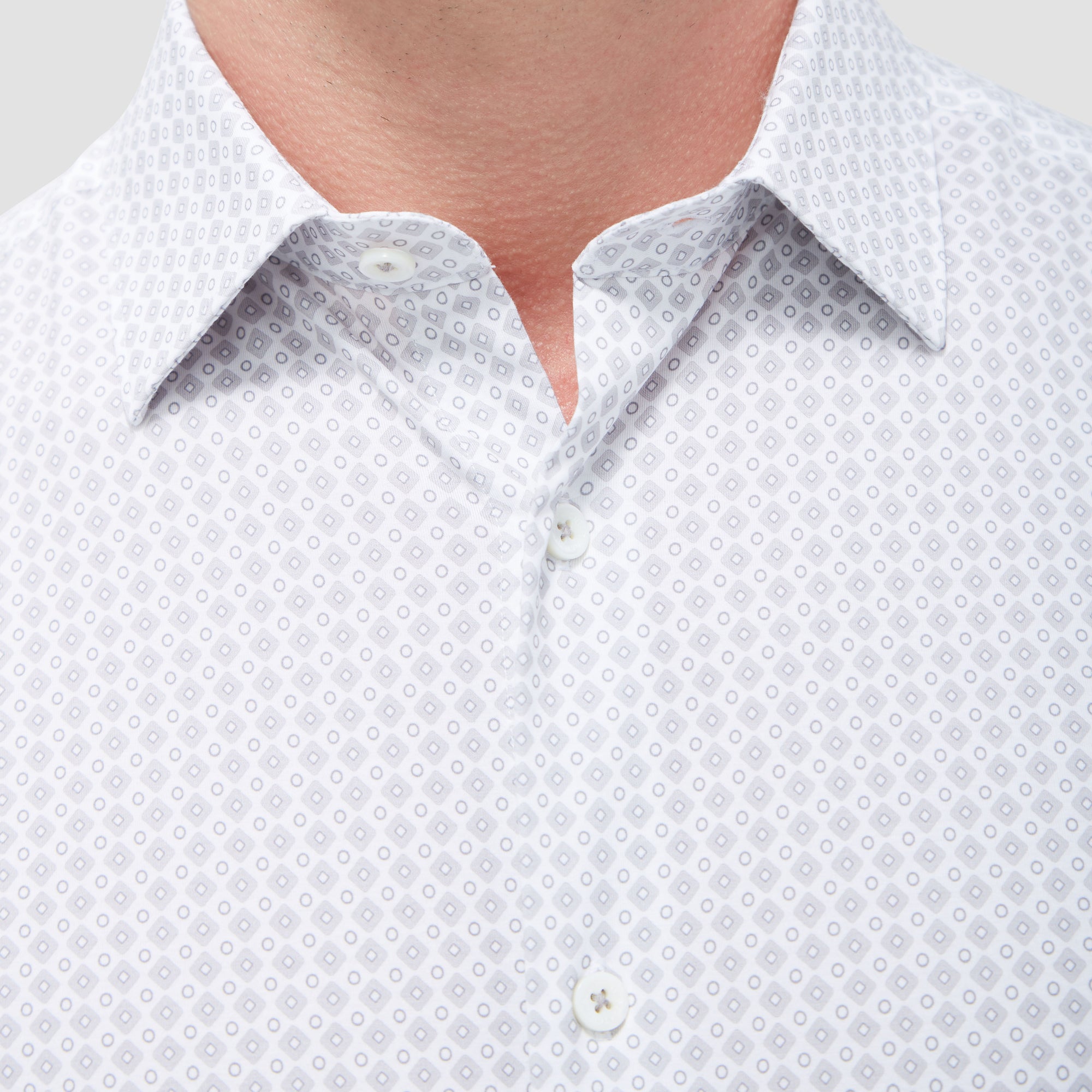 Miles Geometric OoohCotton Short Sleeve Shirt