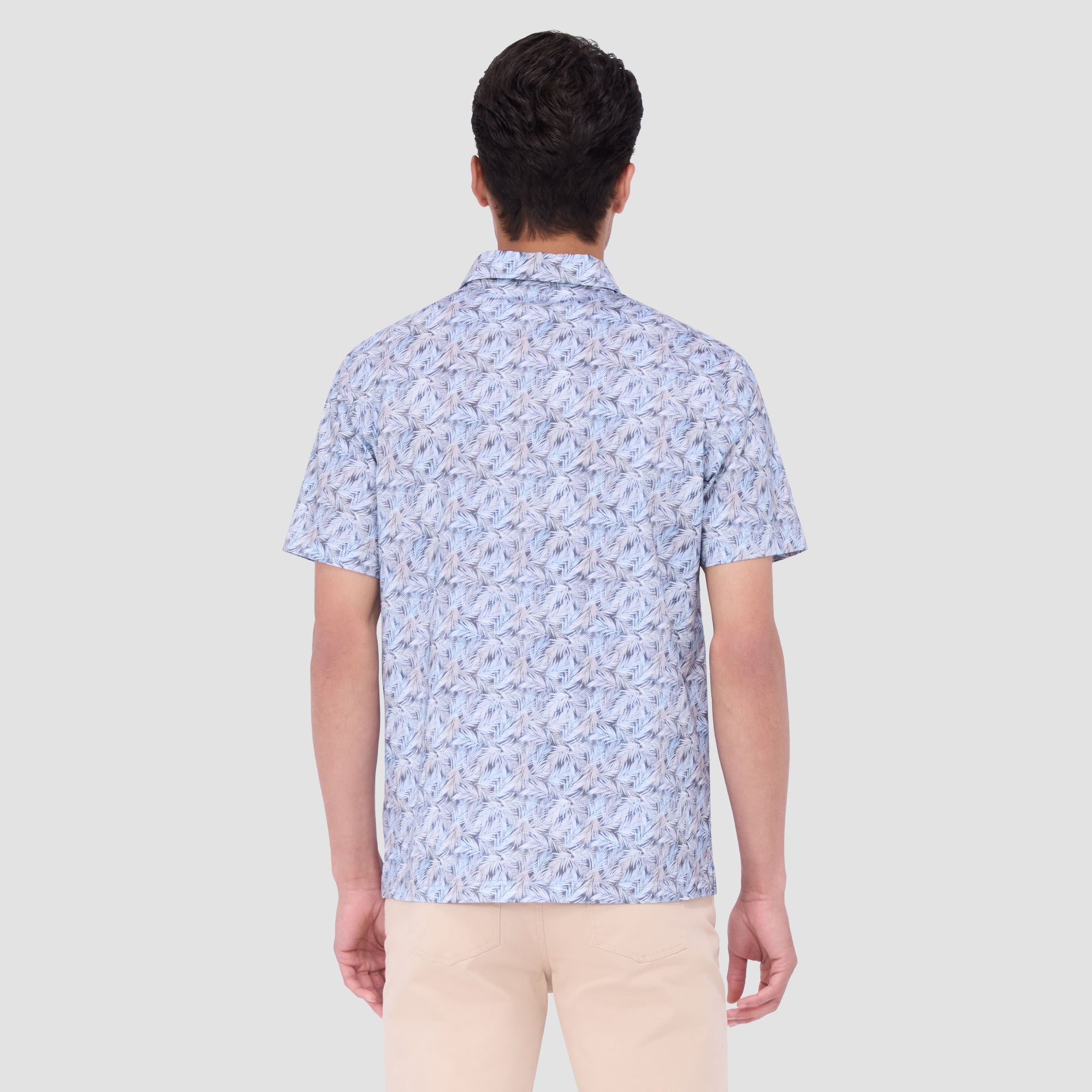 Victor Leaf Print OoohCotton Polo