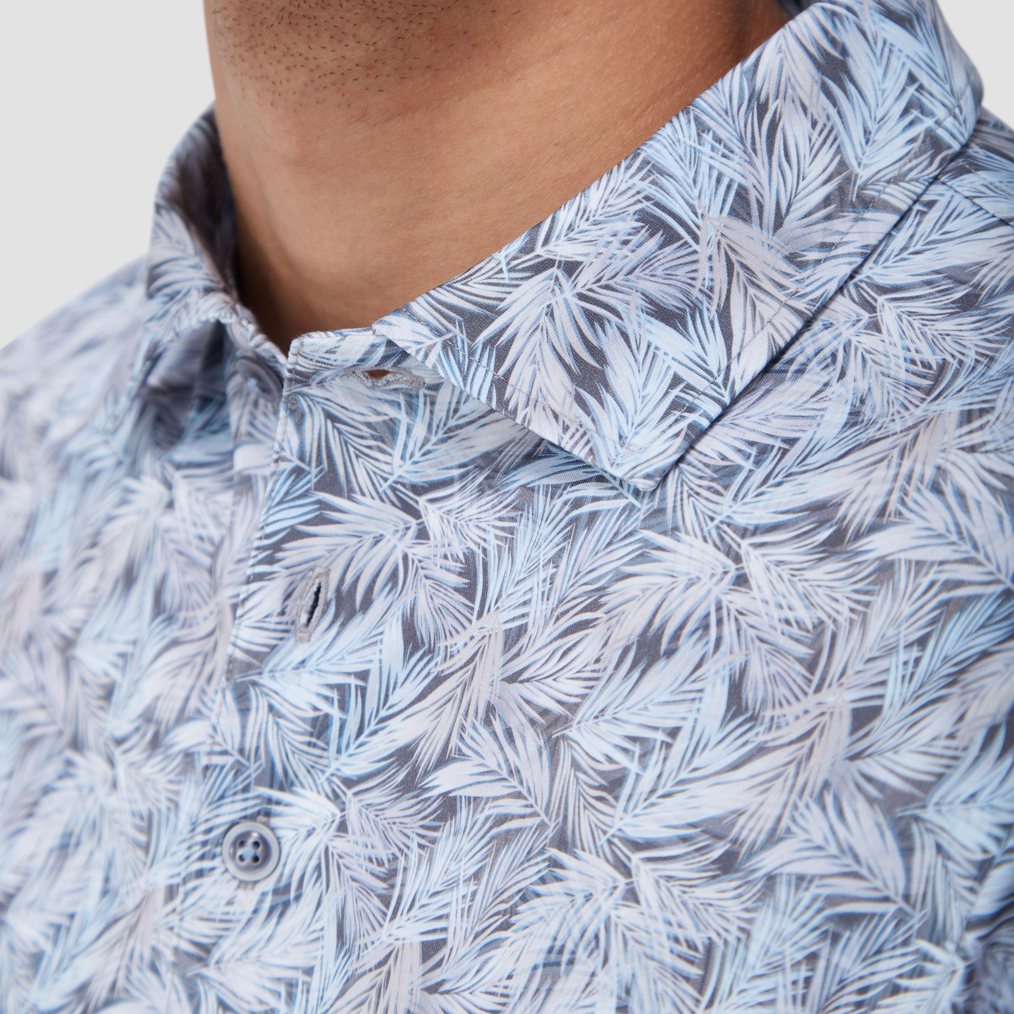 Victor Leaf Print OoohCotton Polo