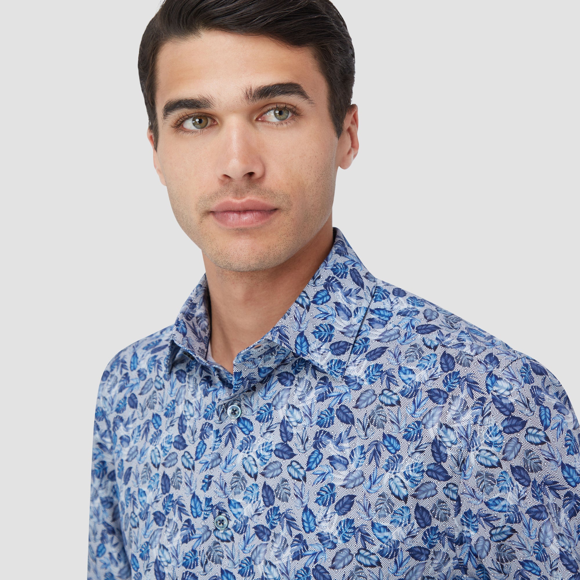 James Leaf Print OoohCotton Shirt