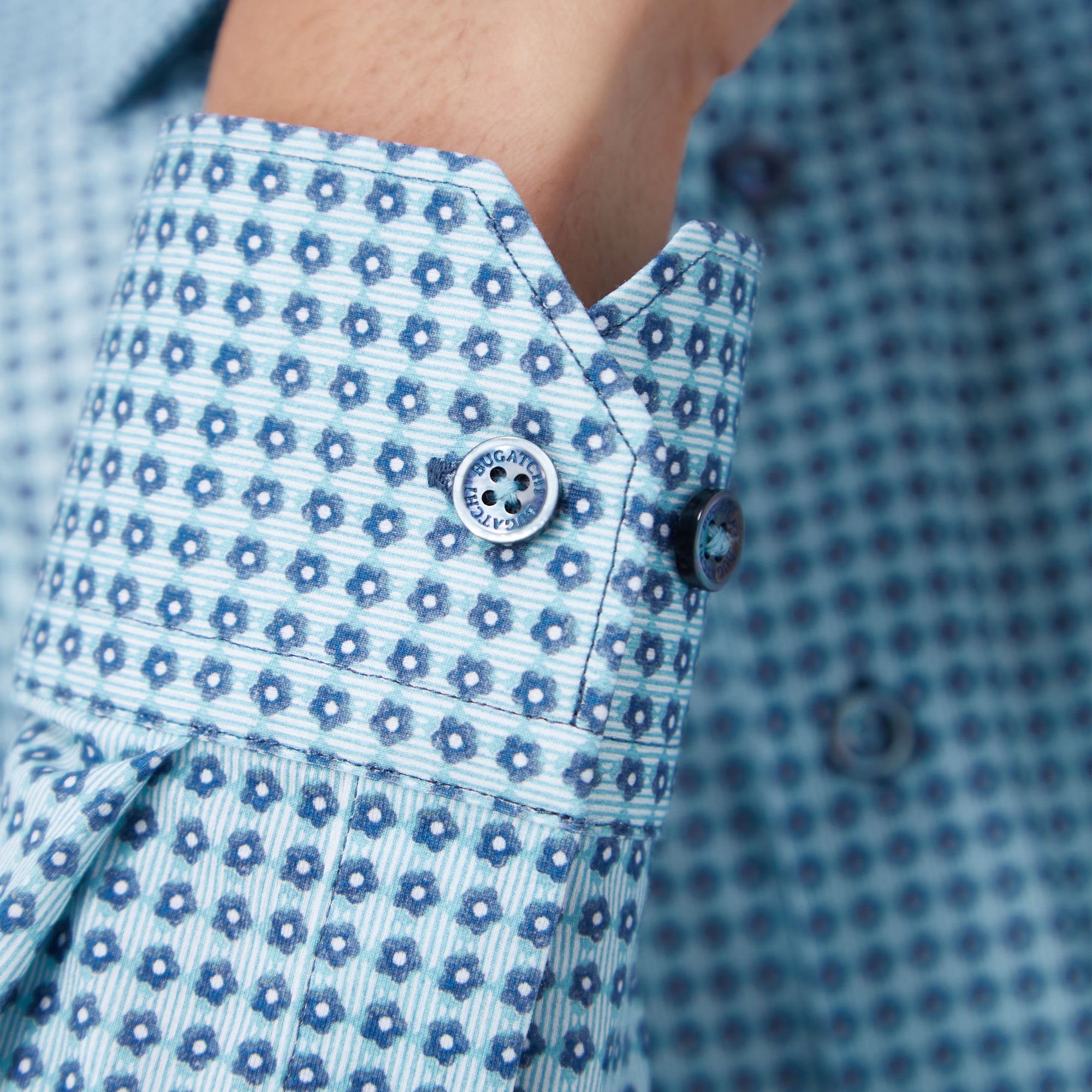 James Geometric Floral OoohCotton Shirt