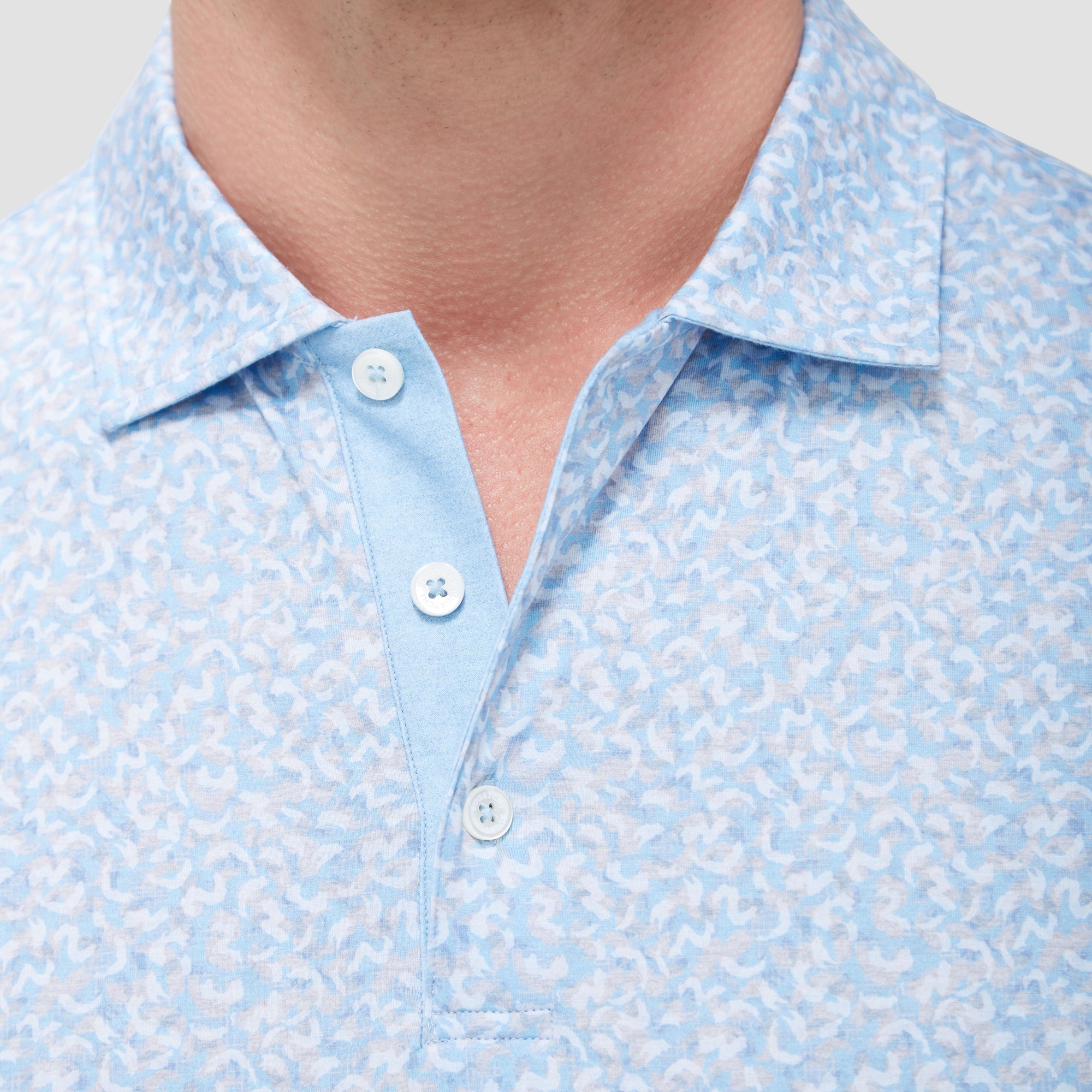 Vincent Double Sided Abstract/Solid OoohCotton Polo