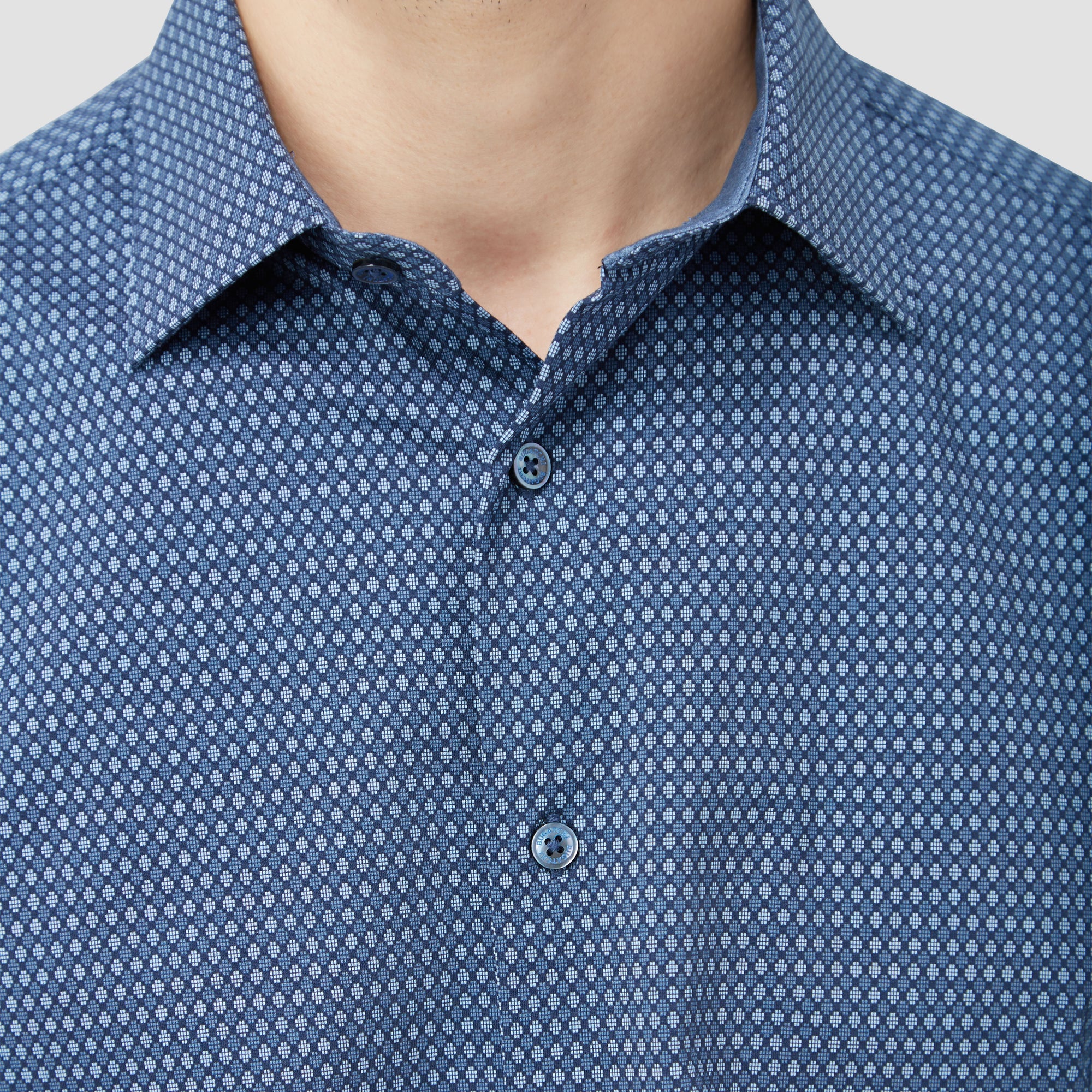 Jimmy Double Sided Geometric/Solid OoohCotton Shirt
