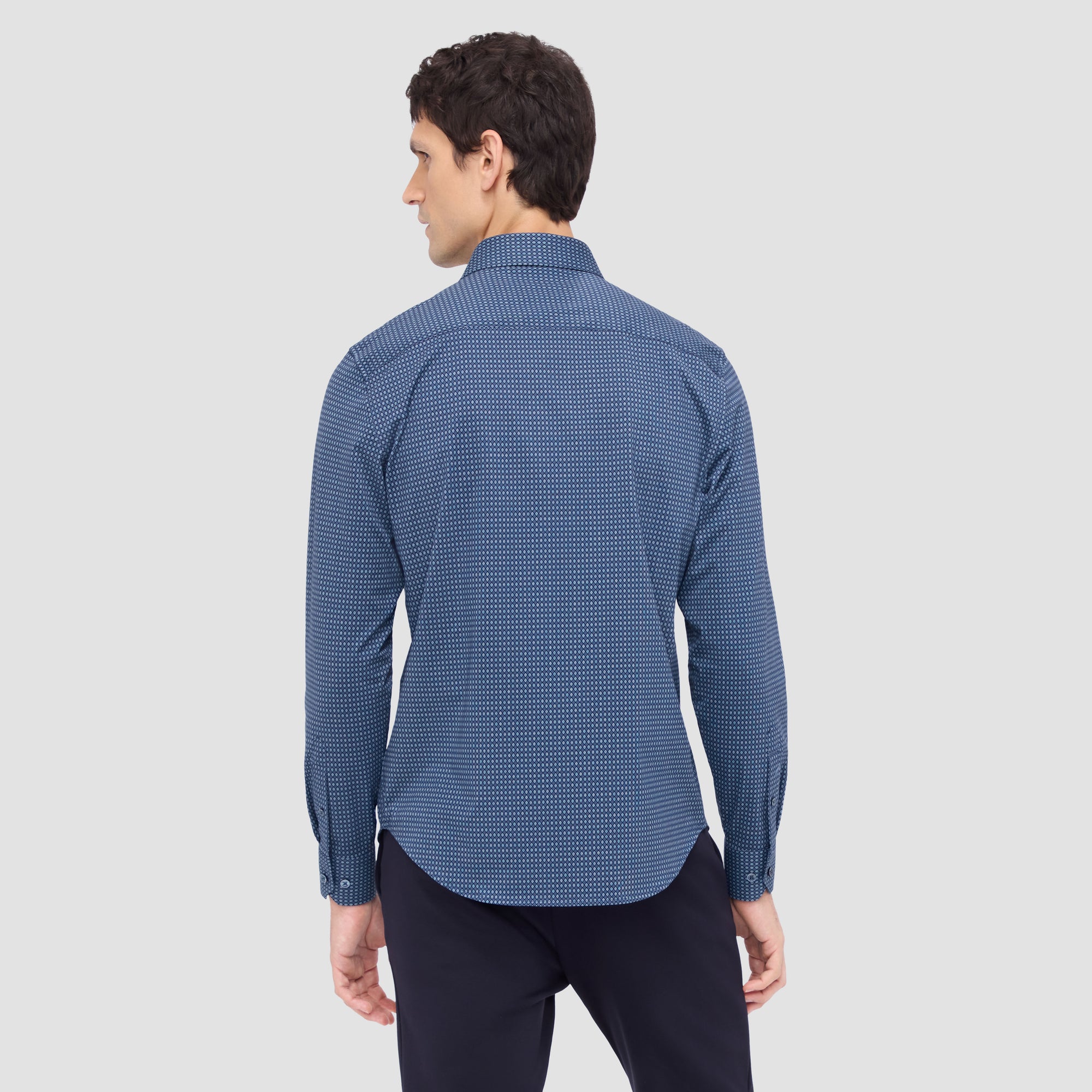 Jimmy Double Sided Geometric/Solid OoohCotton Shirt