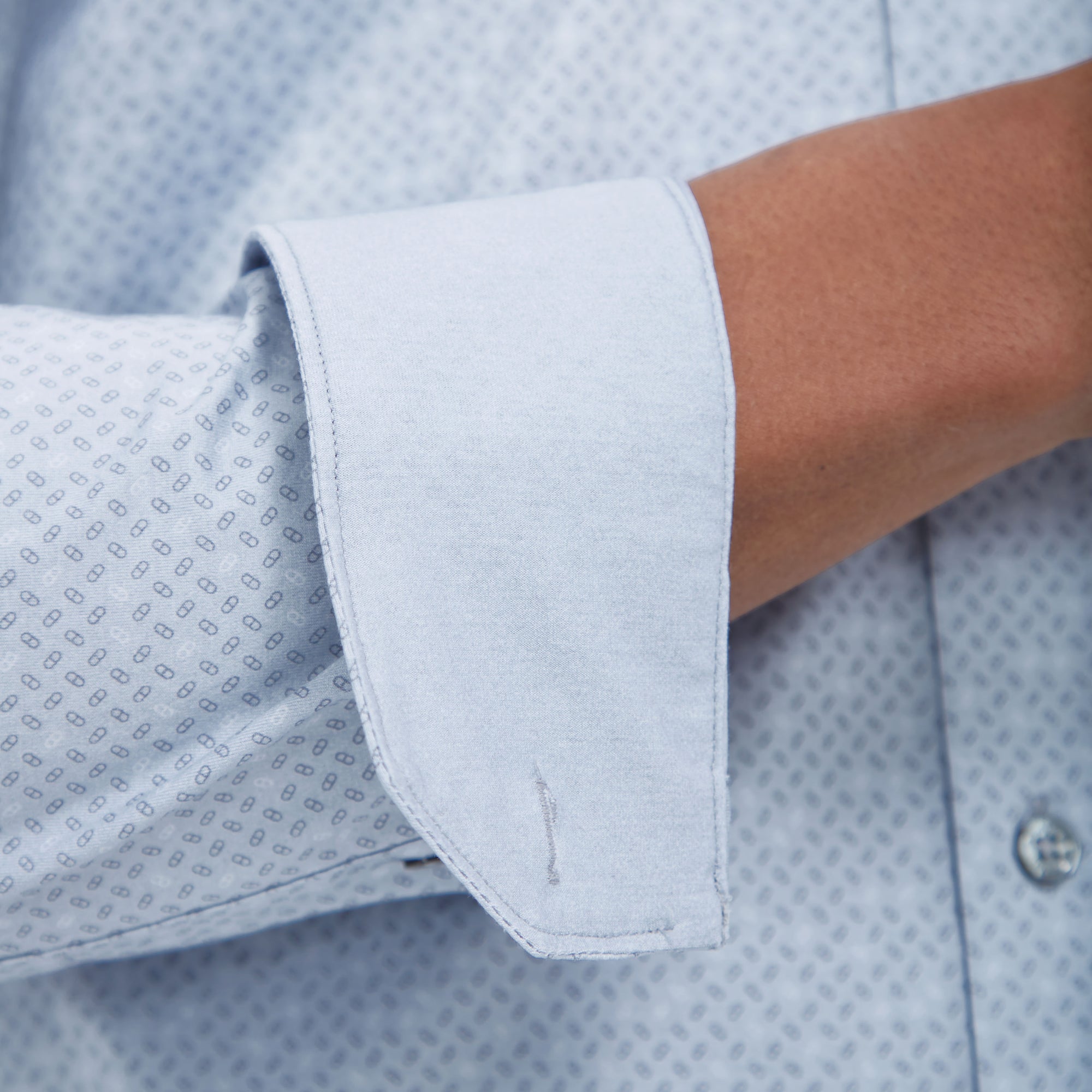 Jimmy Double Sided Geometric/Solid OoohCotton Shirt
