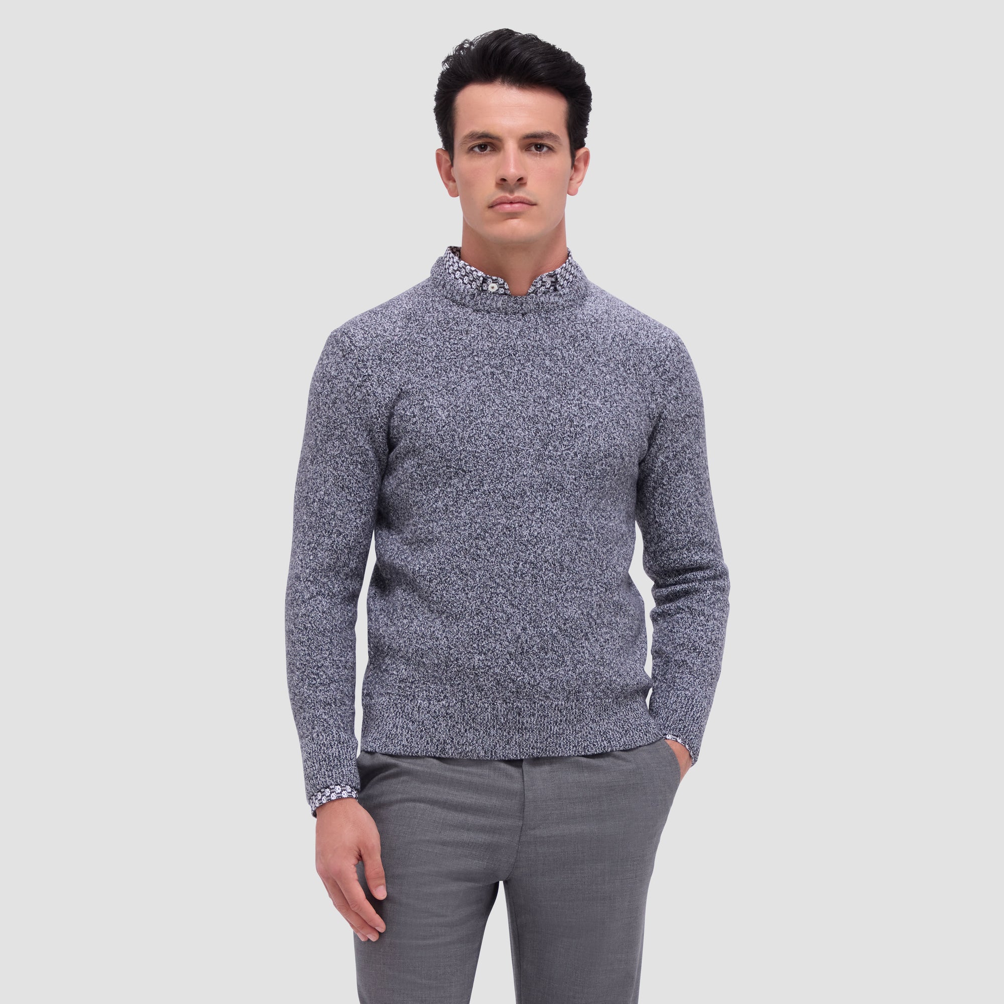Heathered Crew Neck Sweater