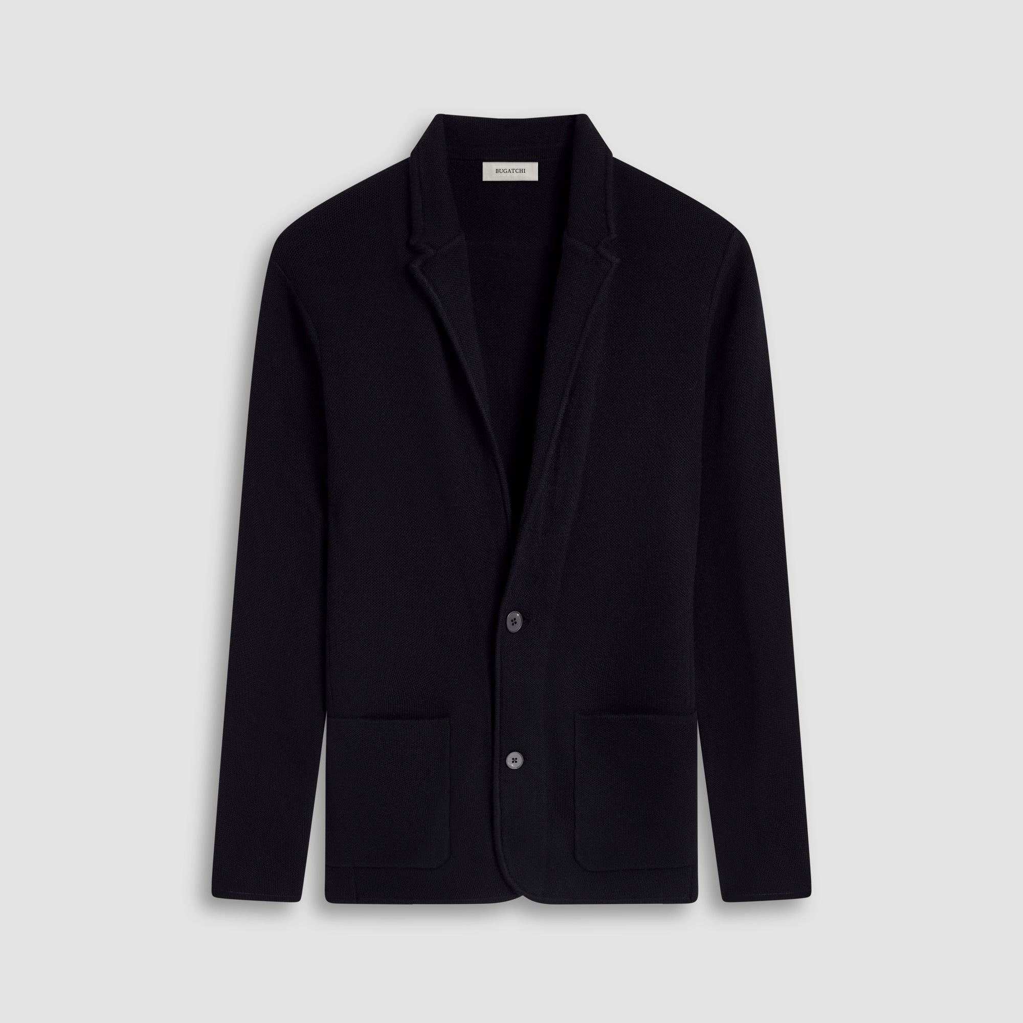 Honeycomb Stitch Two Button Knitted Blazer