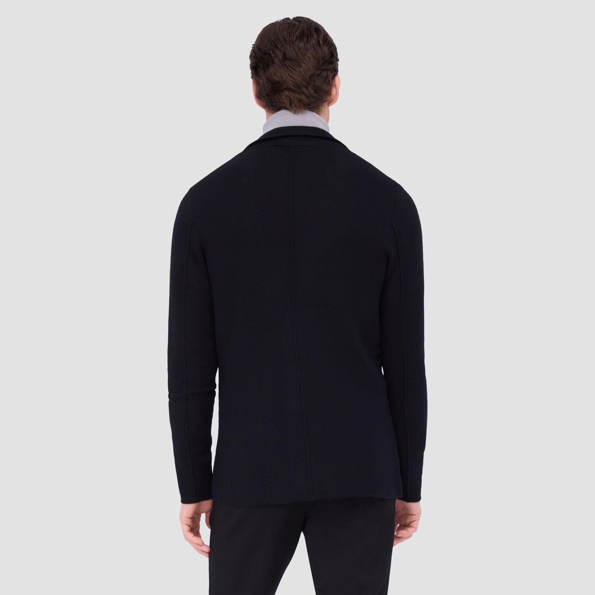 Honeycomb Stitch Two Button Knitted Blazer