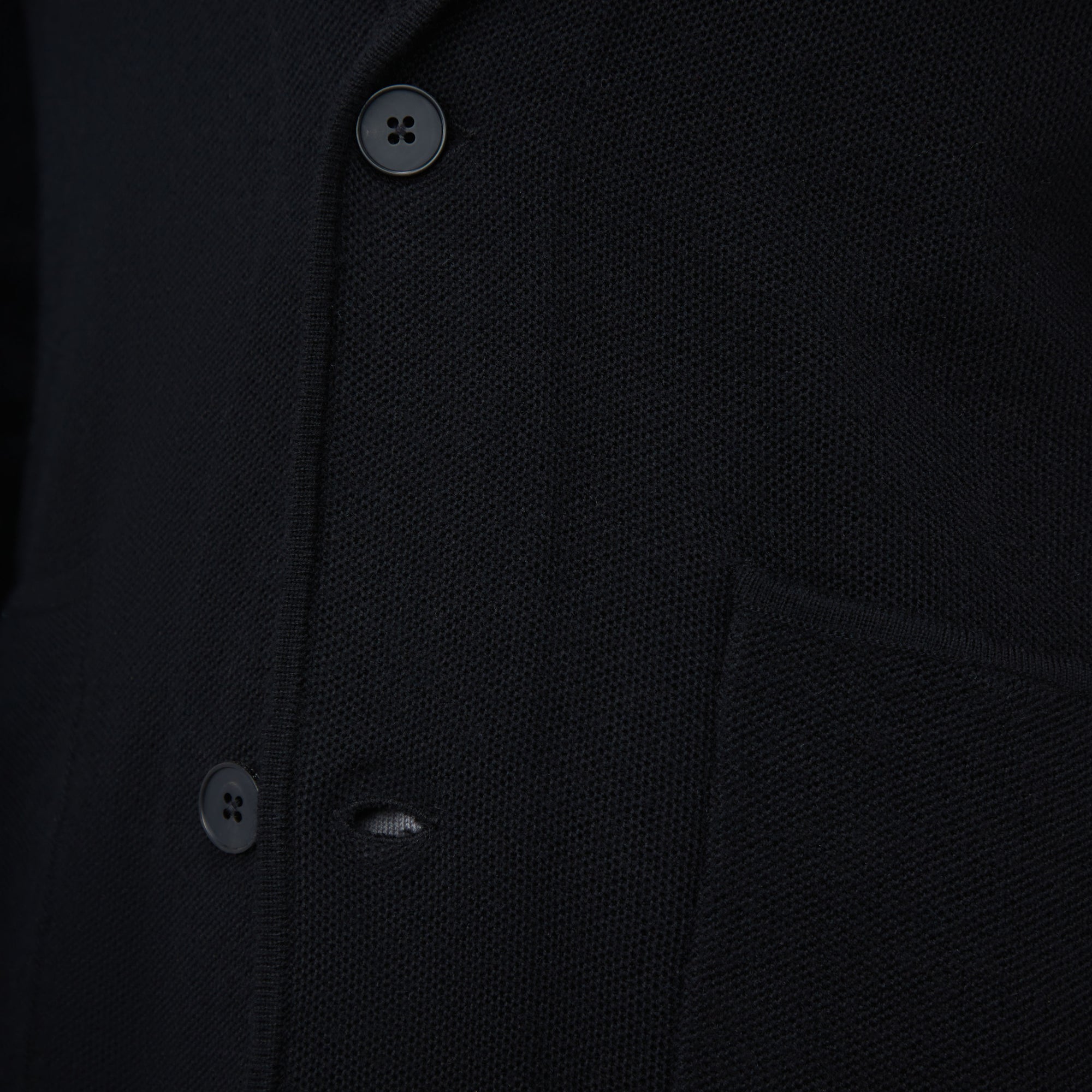 Honeycomb Stitch Two Button Knitted Blazer