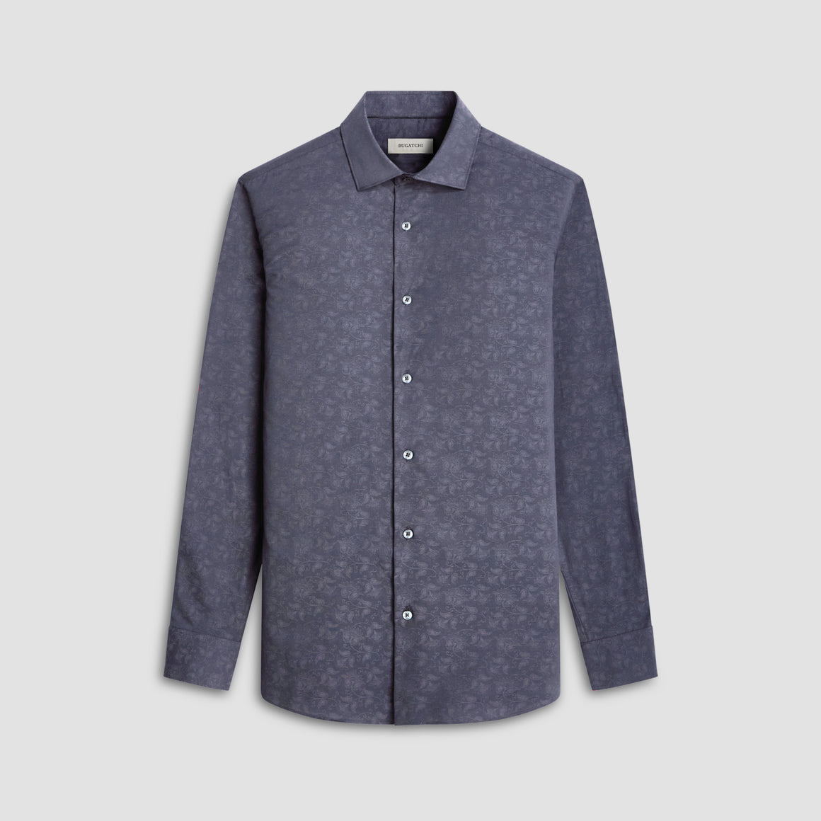 Axel Tonal Floral Jacquard Shirt – BUGATCHI Axel Tonal Floral Jacquard Shirt – BUGATCHI