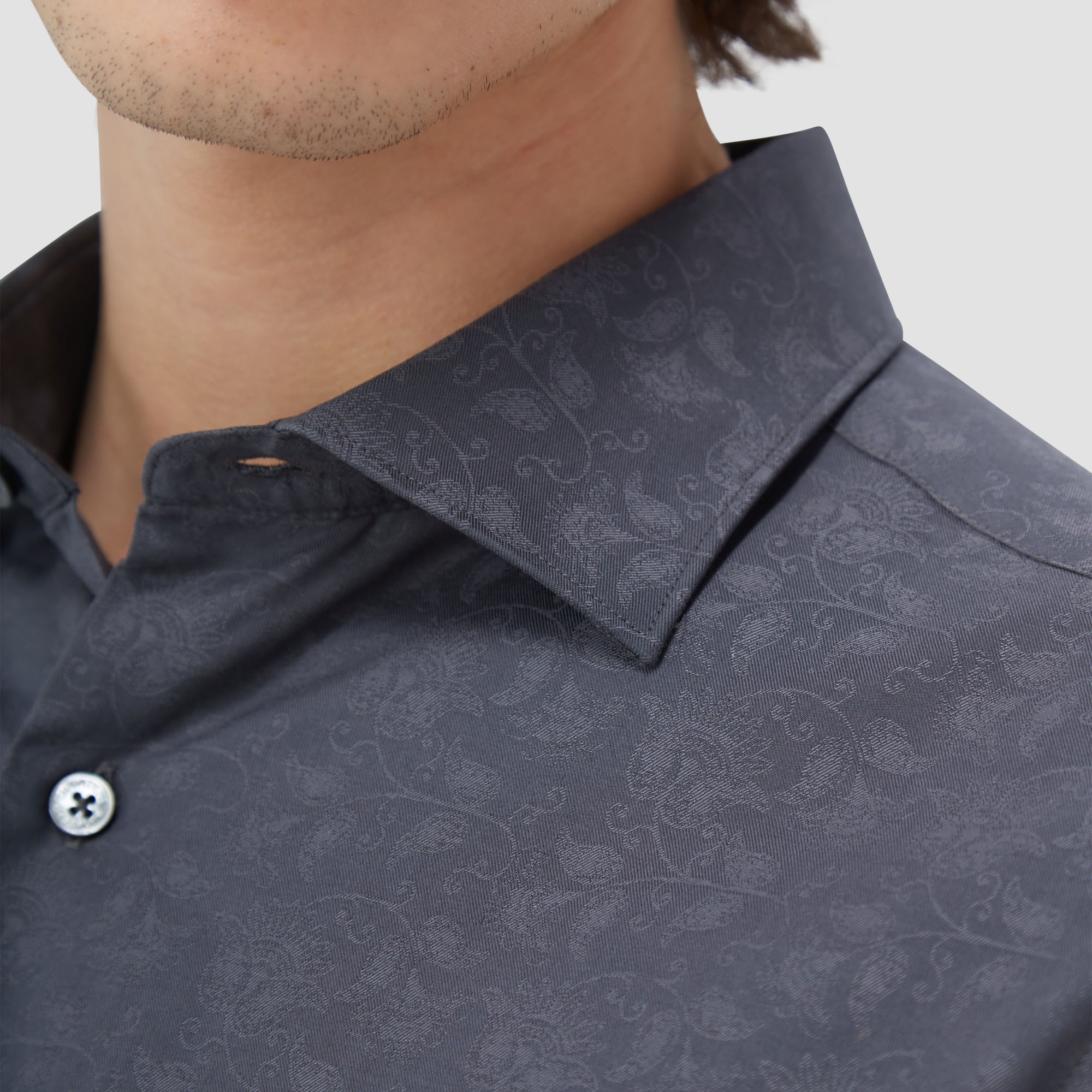 Axel Tonal Floral Jacquard Shirt