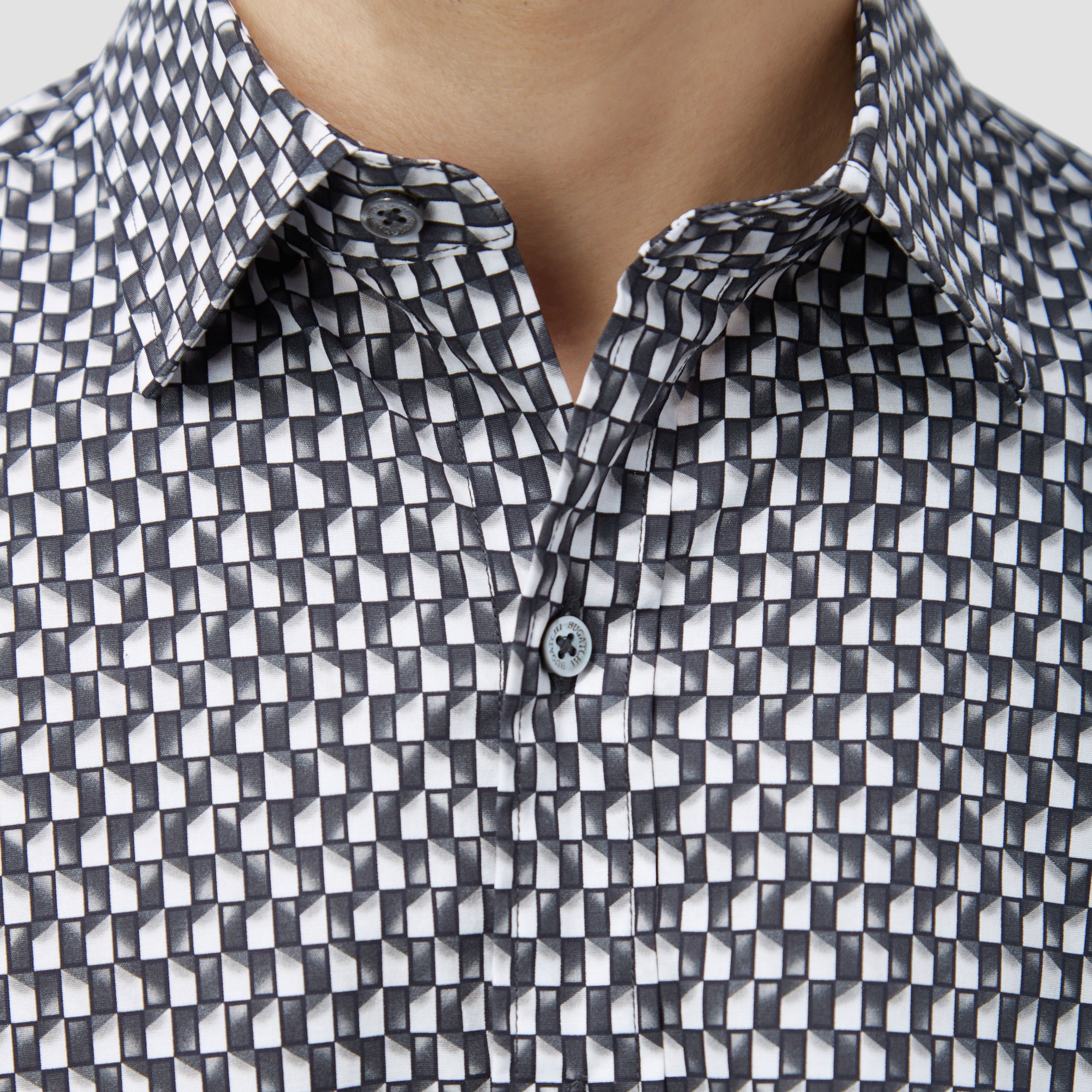 optical illusion dress shirt Optical Illusion Shirt with tie