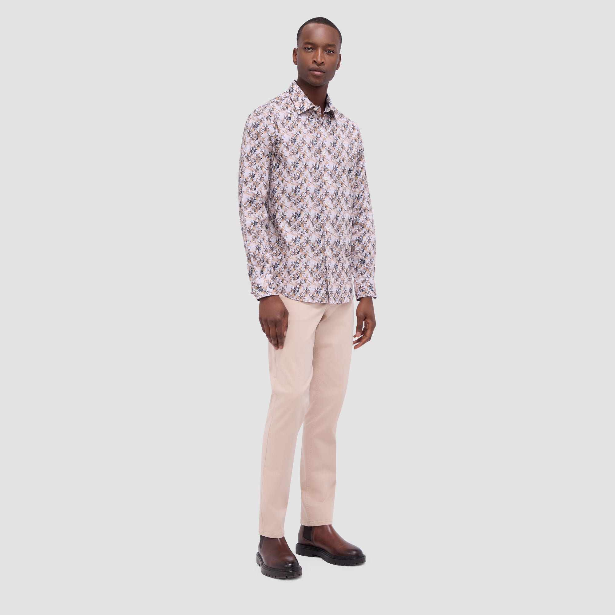 Julian Leaf Print Shirt