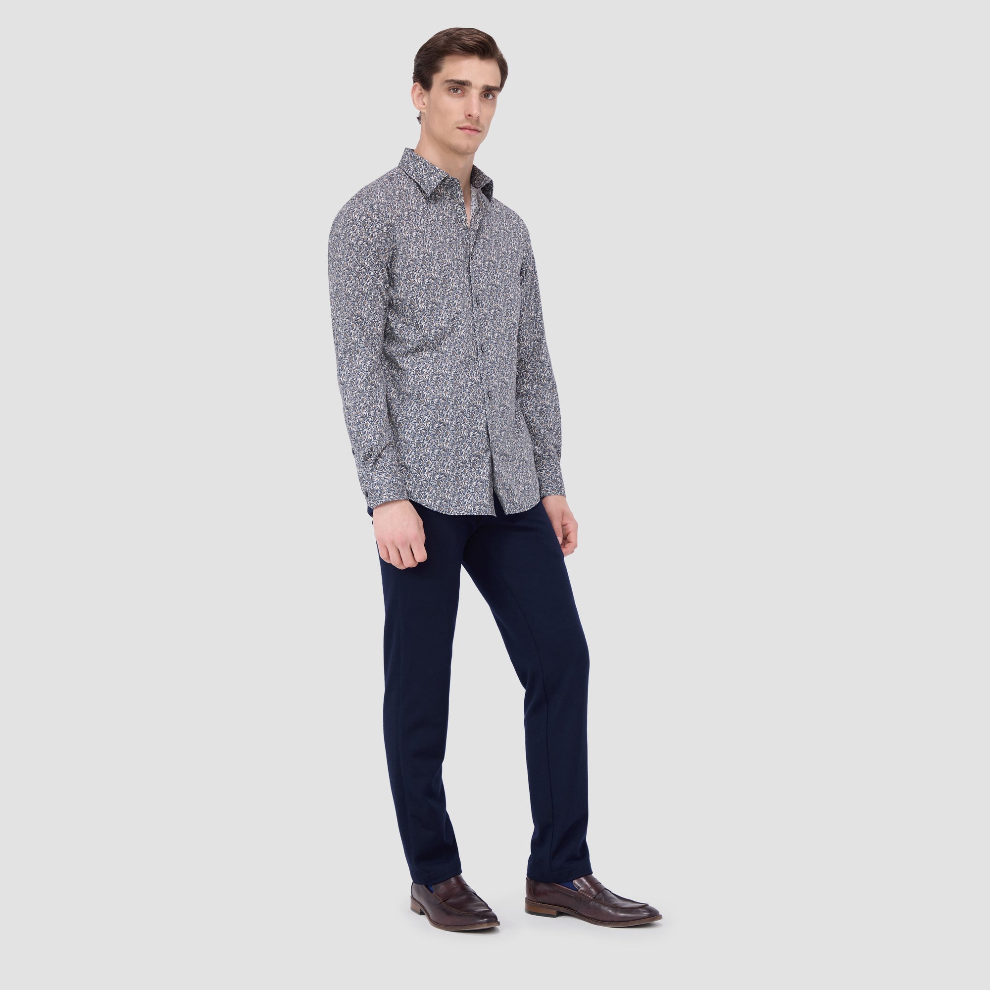 Julian Leaf Print Shirt