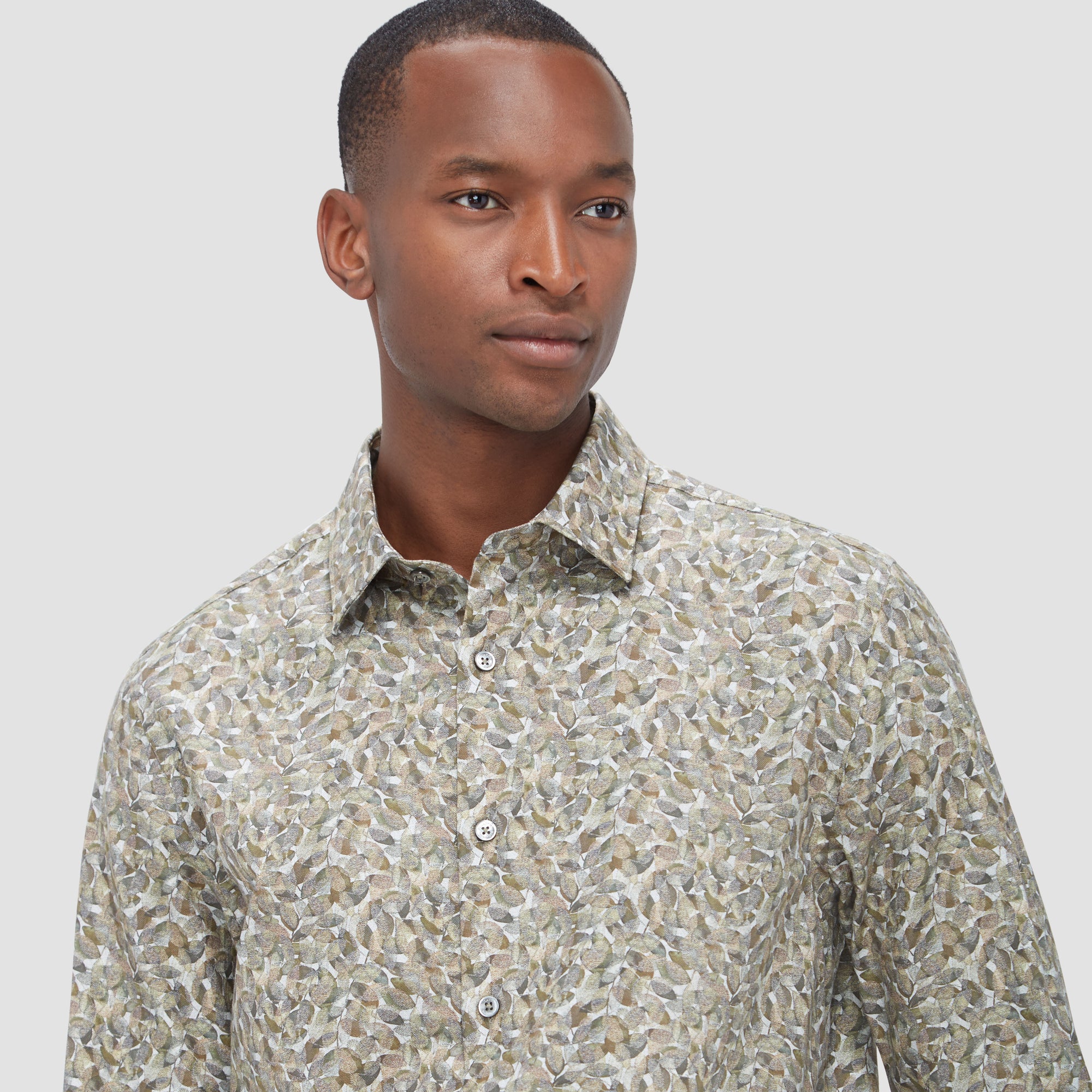 Julian Leaf Print Shirt