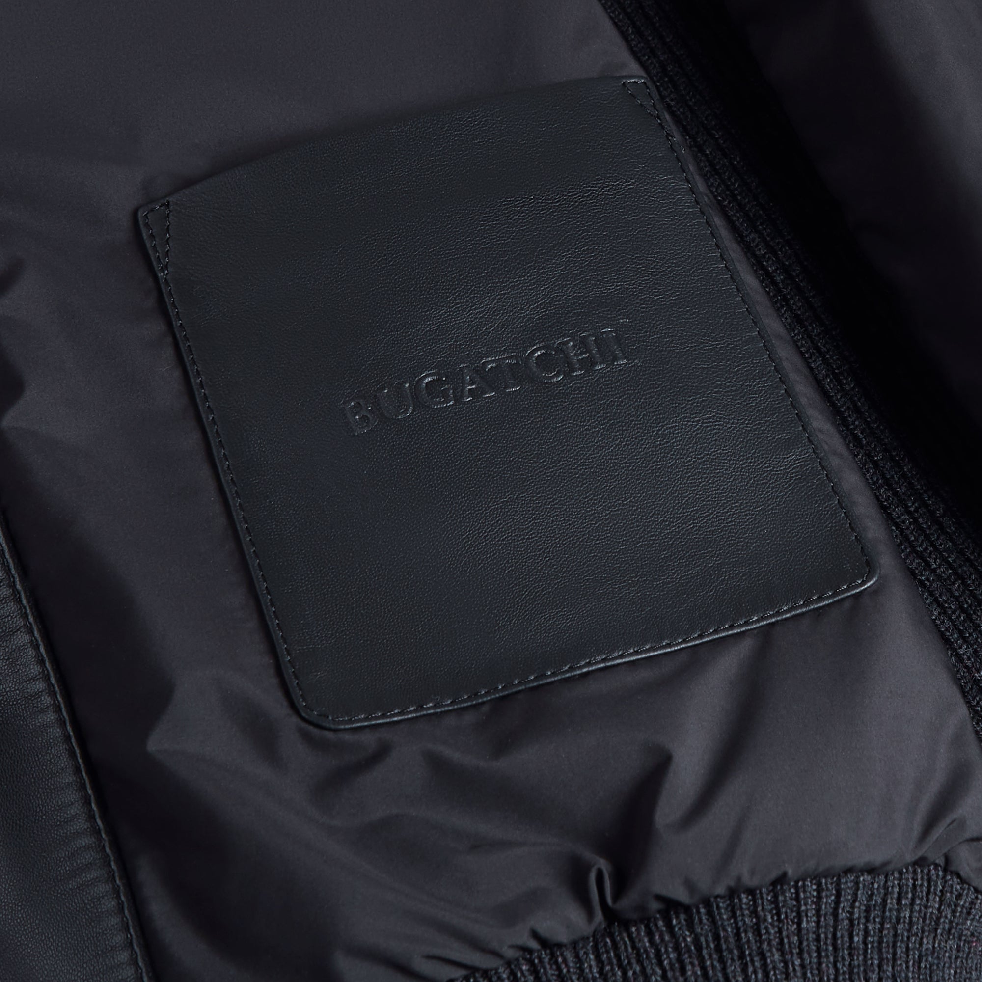 Leather & Knit Jacket