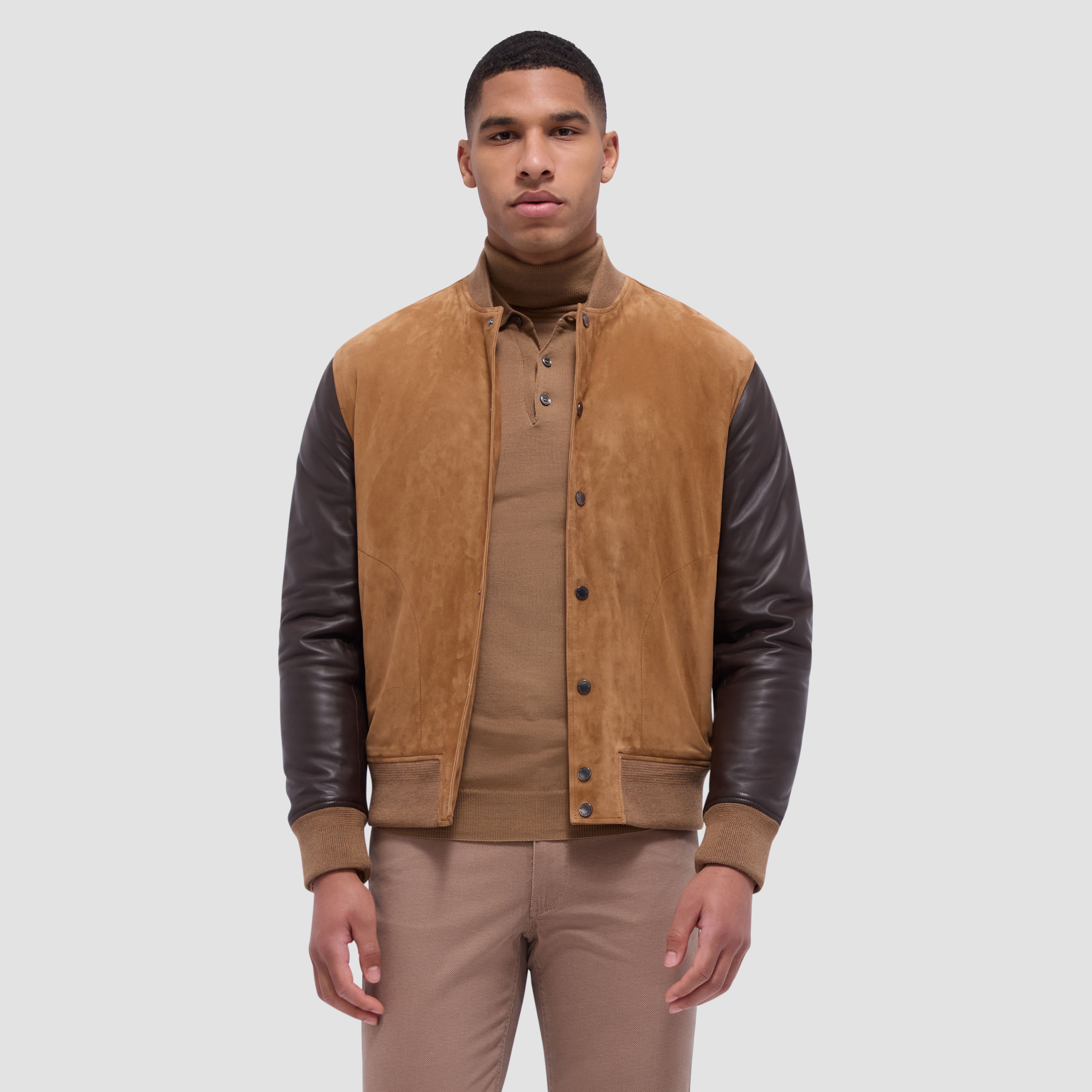 Suede & Leather Jacket – BUGATCHI
