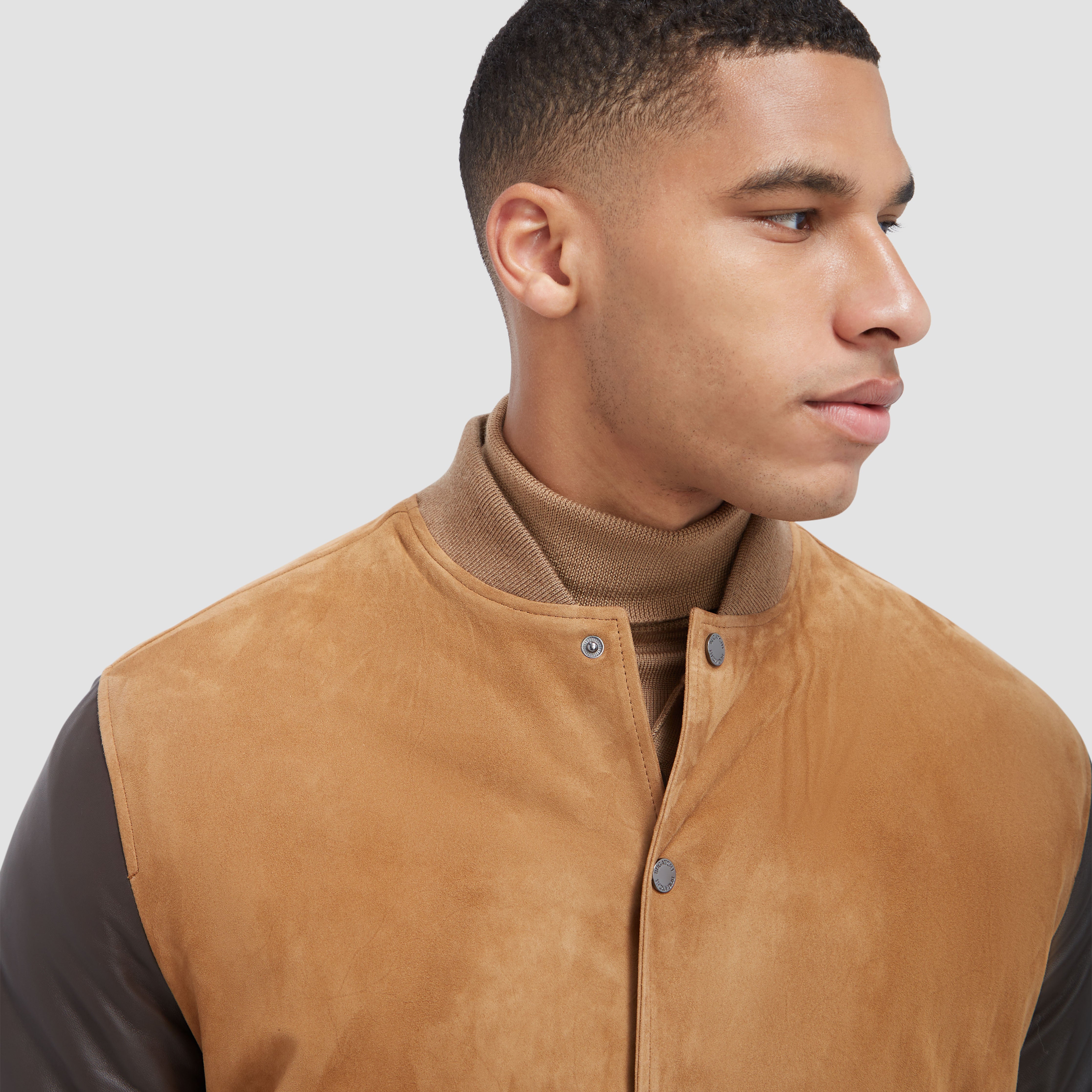 Suede & Leather Jacket – BUGATCHI