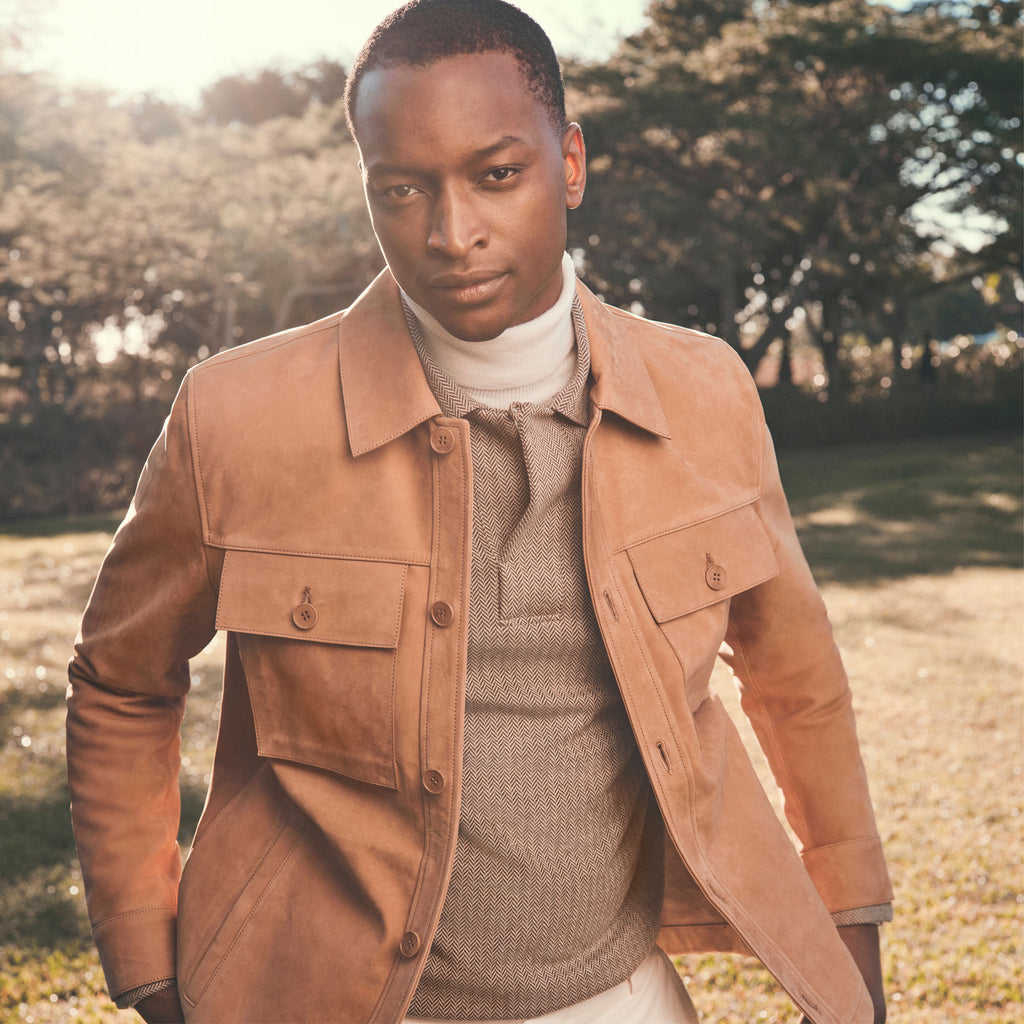 Suede Shirt Jacket – BUGATCHI