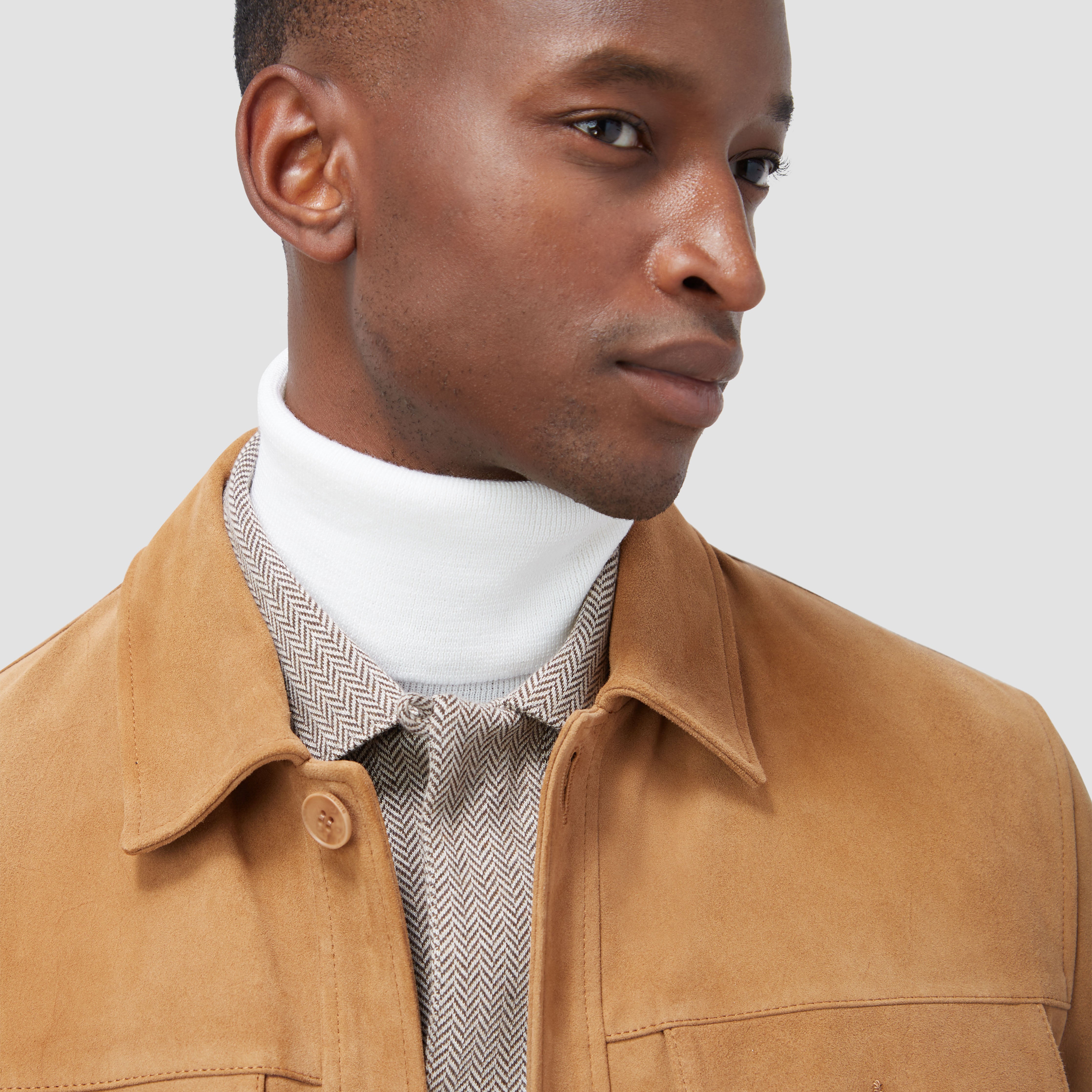 Suede Shirt Jacket – BUGATCHI