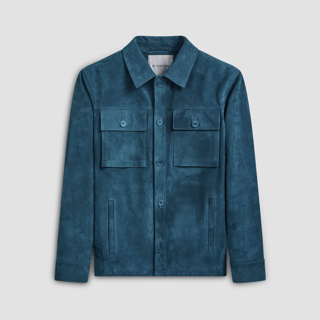 Suede Shirt Jacket – BUGATCHI