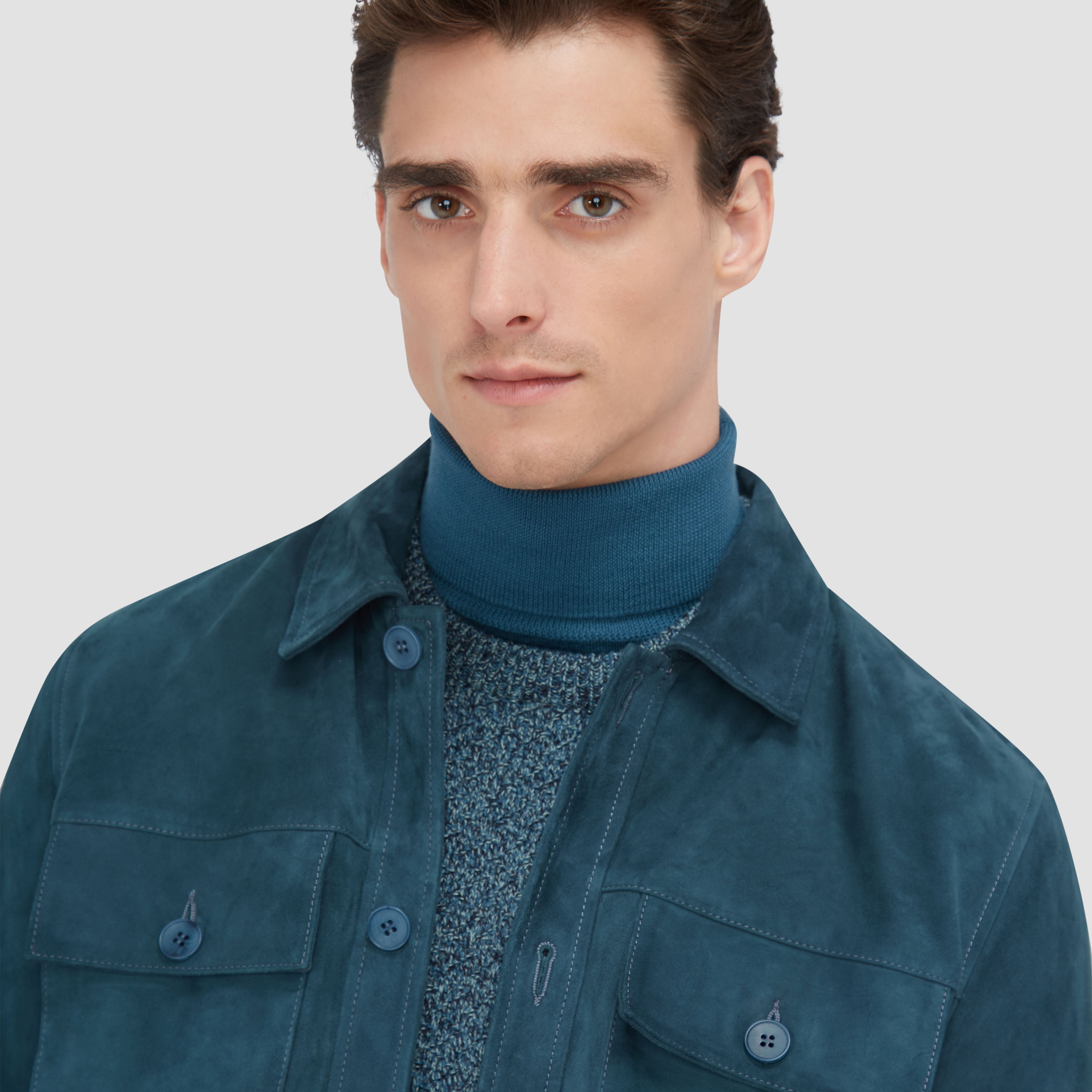 Suede Shirt Jacket – BUGATCHI