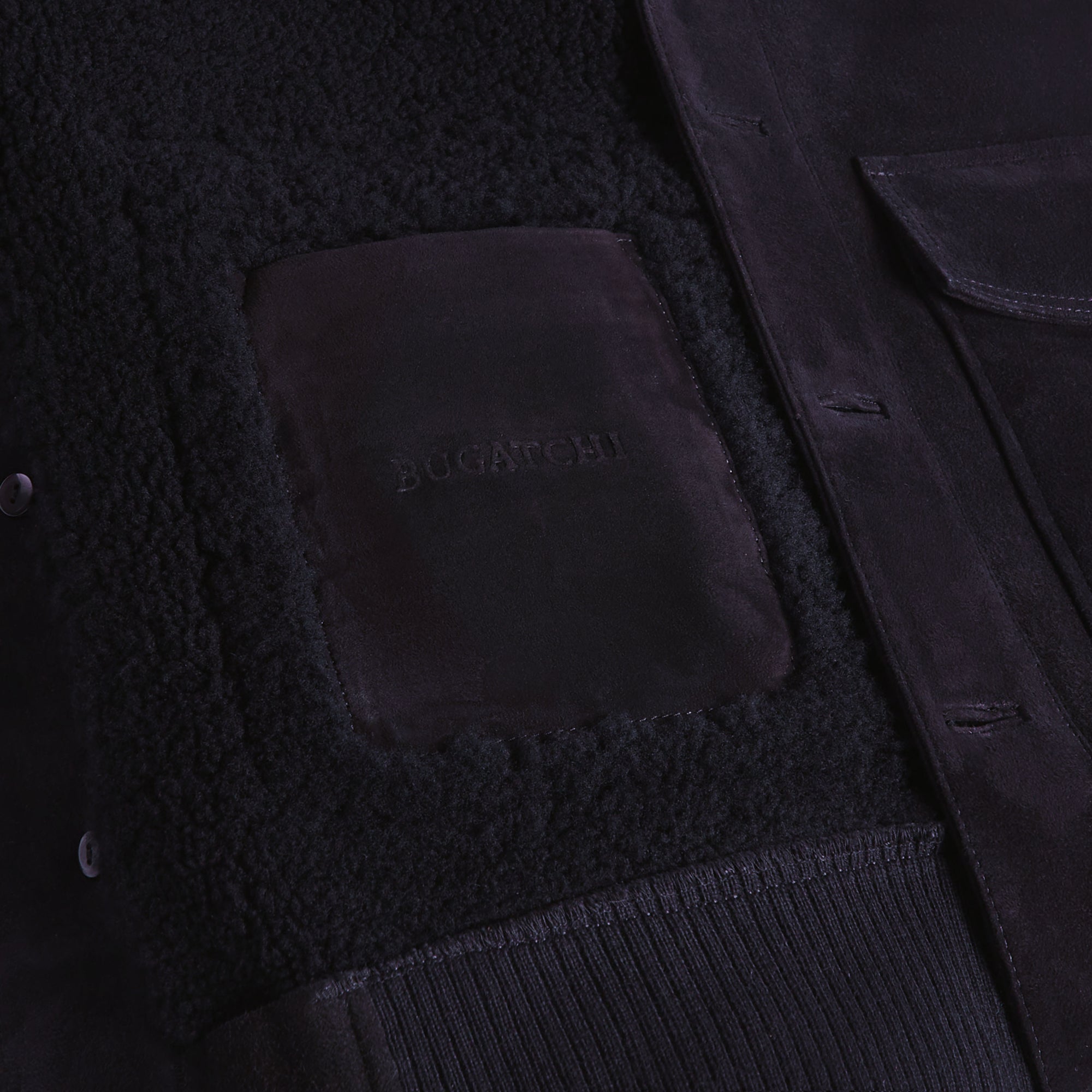 Shearling Lined Suede Jacket