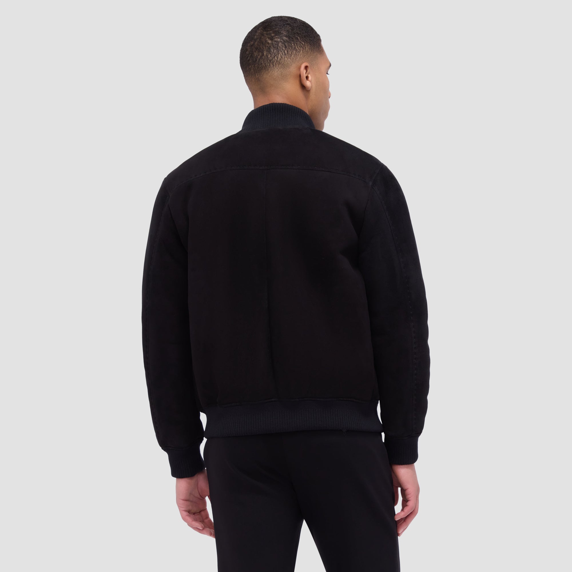 Shearling Lined Suede Jacket