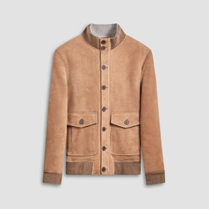 Shearling Lined Suede Jacket