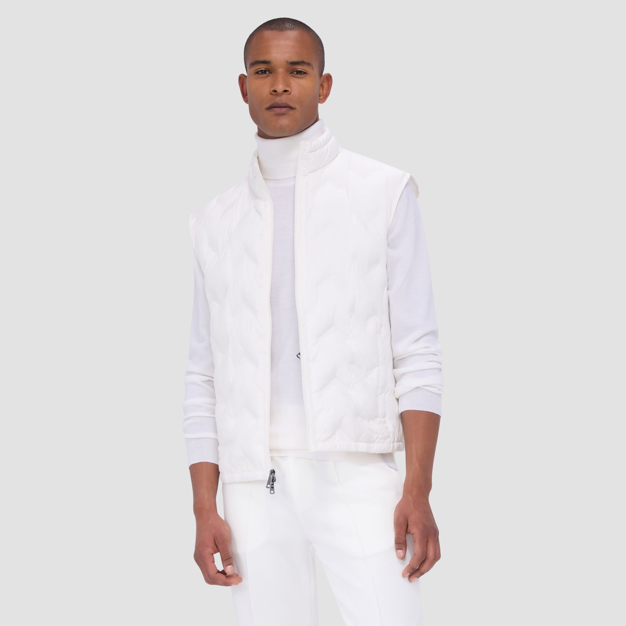 Chevron Quilted Puffer Vest