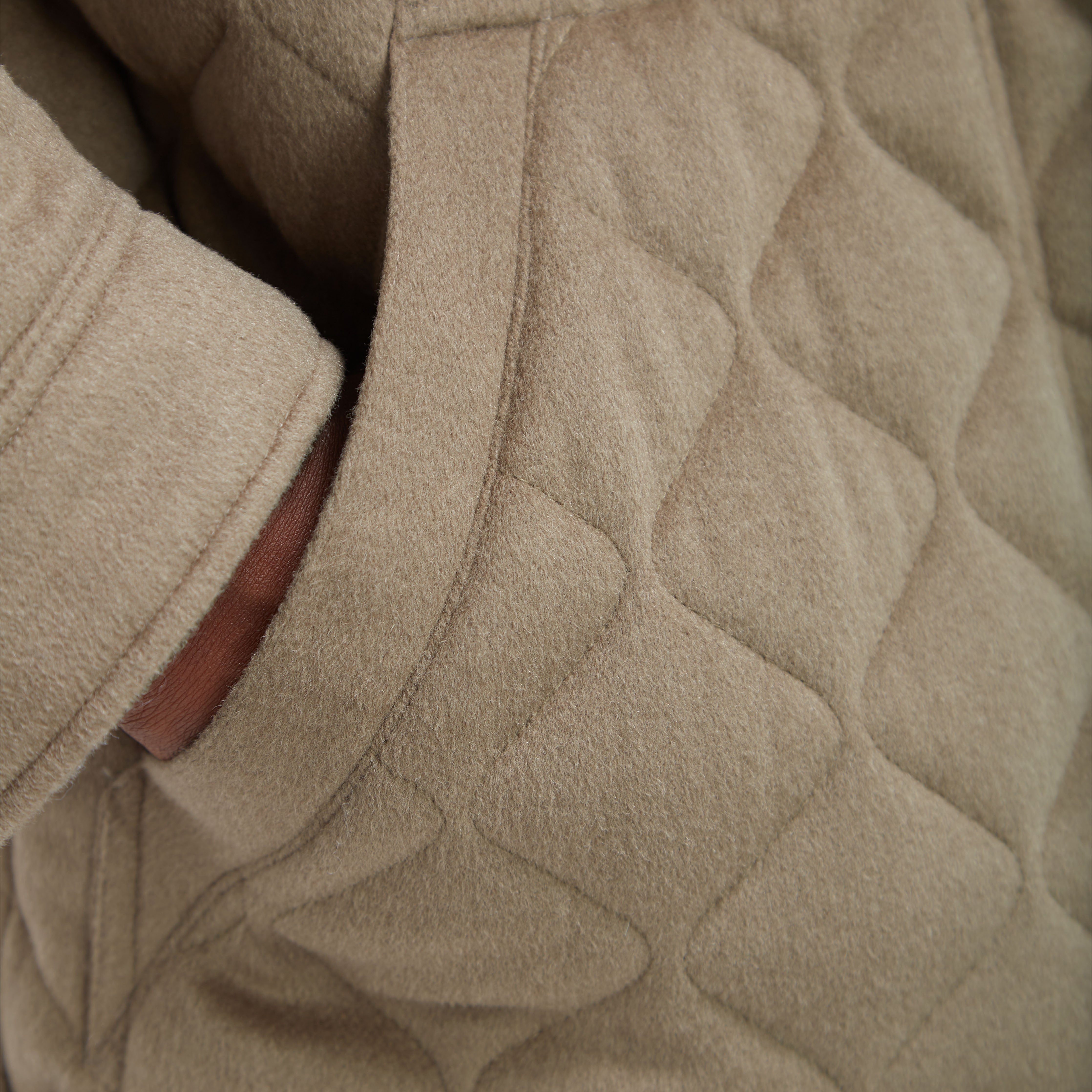 ジャケット・アウター carorie STRETCH DOUBLE CLOTH MA-1 KHAKI Khaki_20corduroy_20collar_20la