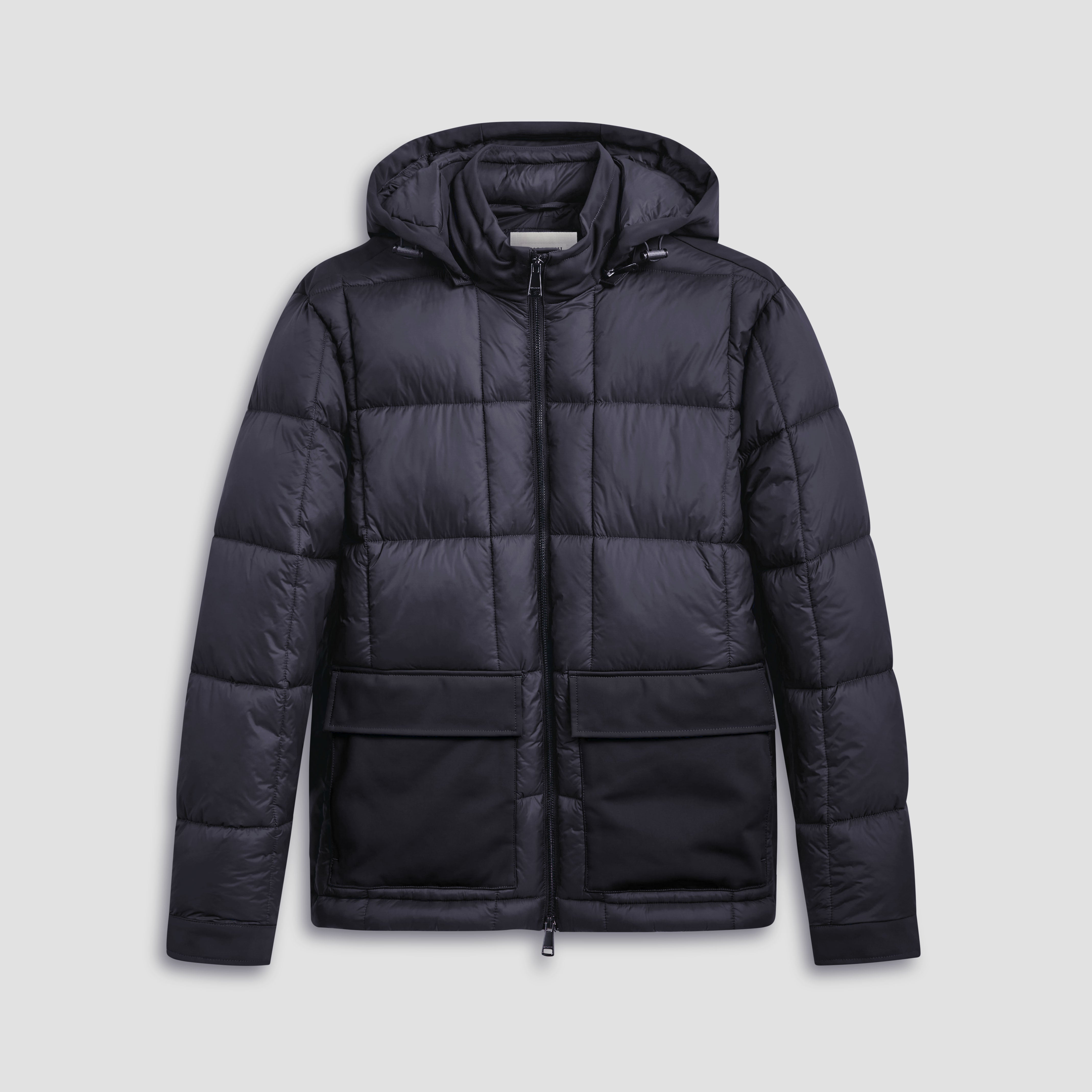 Quilted Anorak Jacket With Detachable Hood – BUGATCHI Quilted Anorak Jacket With Detachable Hood – BUGATCHI