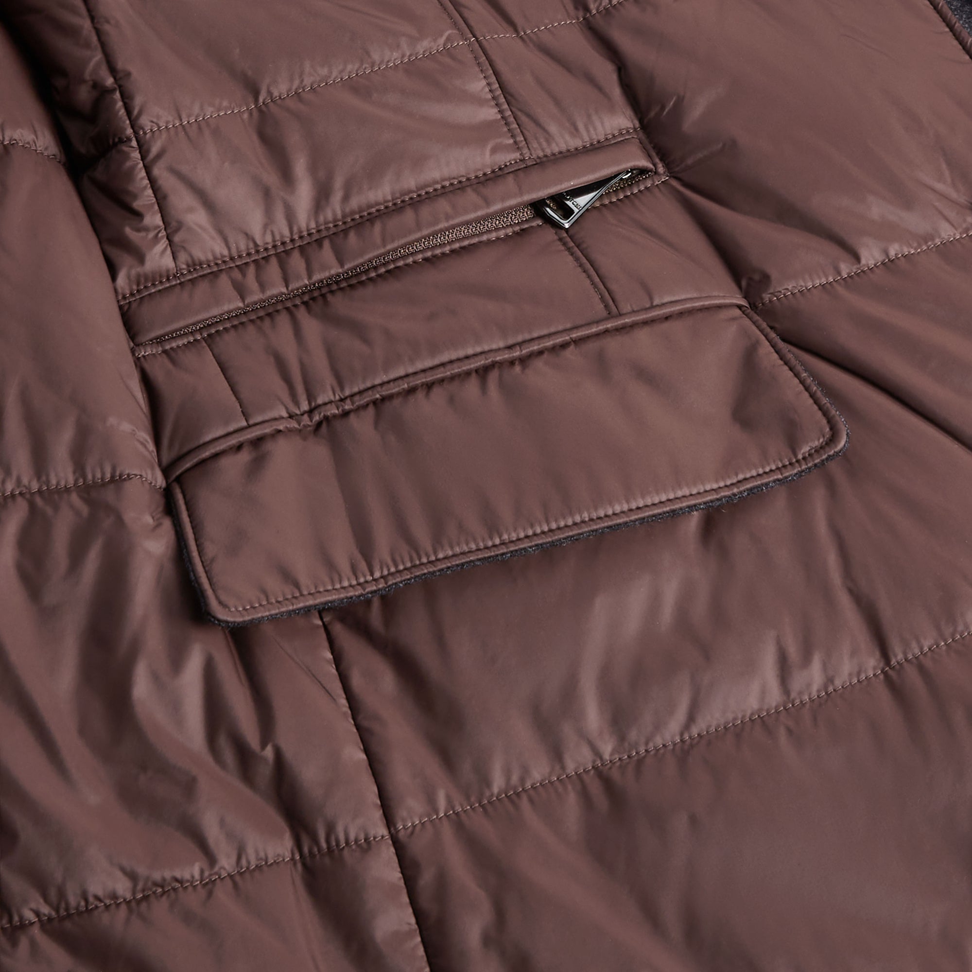 Three Button Quilted Blazer with Detachable Bib