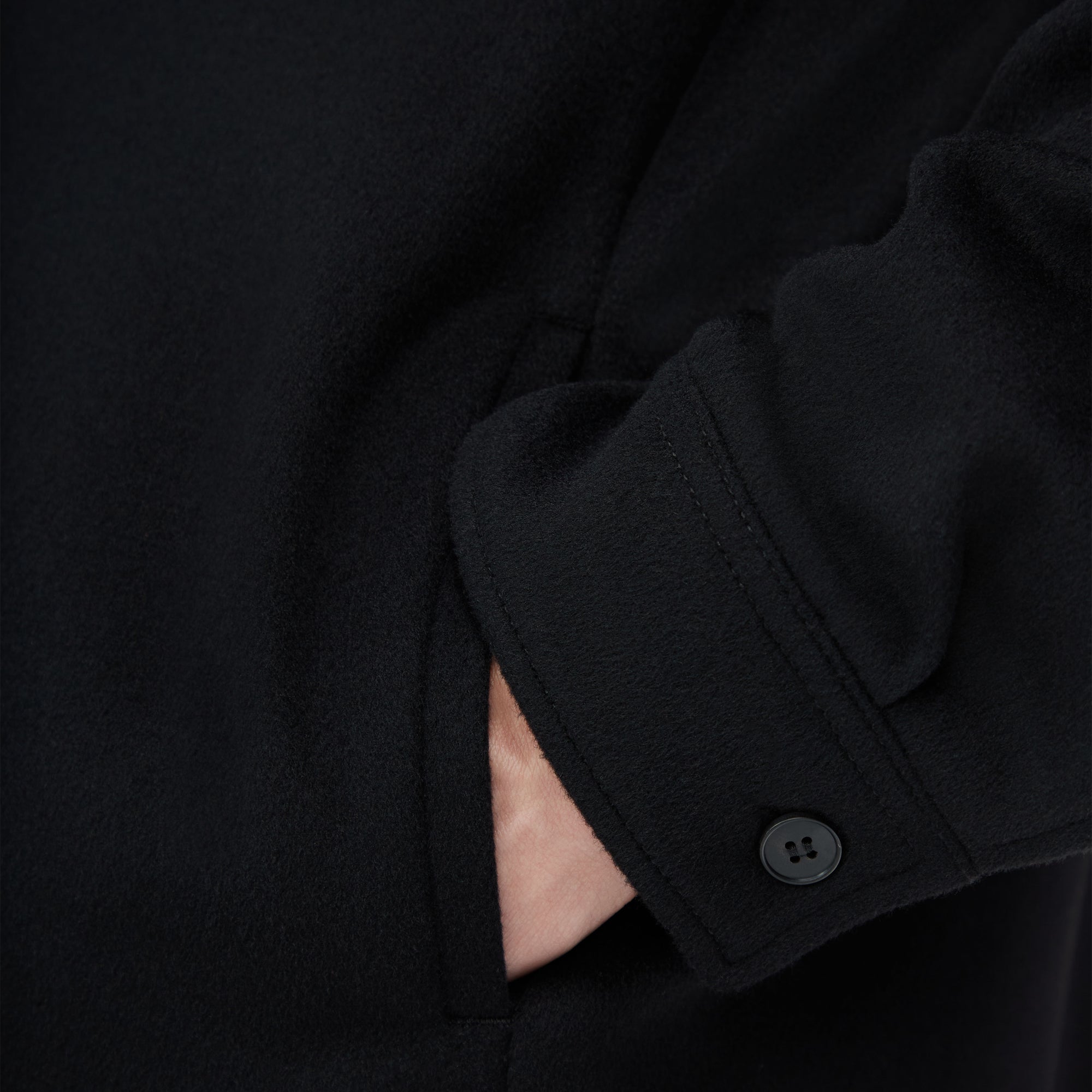 Wool Cashmere Shirt Jacket