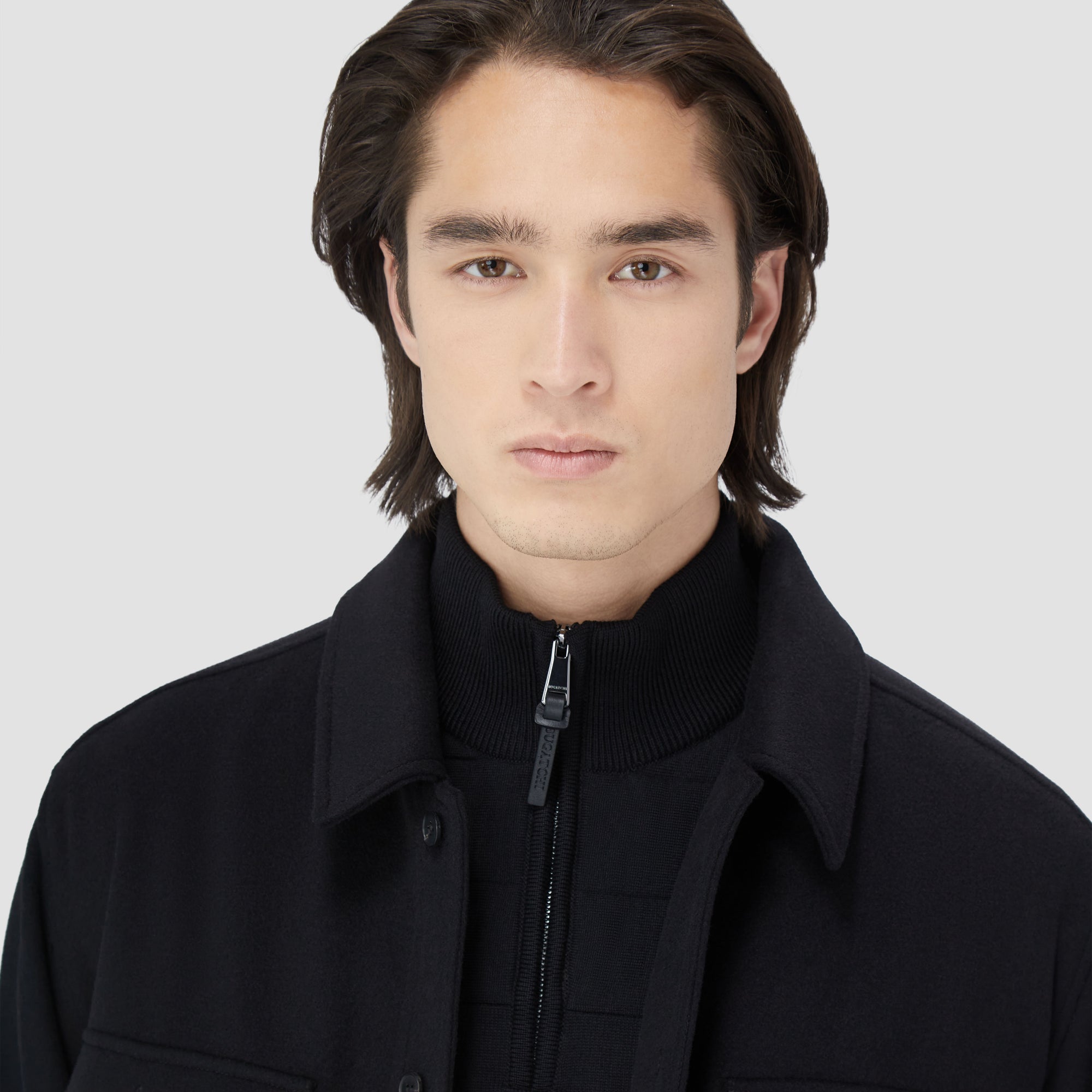 Wool Cashmere Shirt Jacket