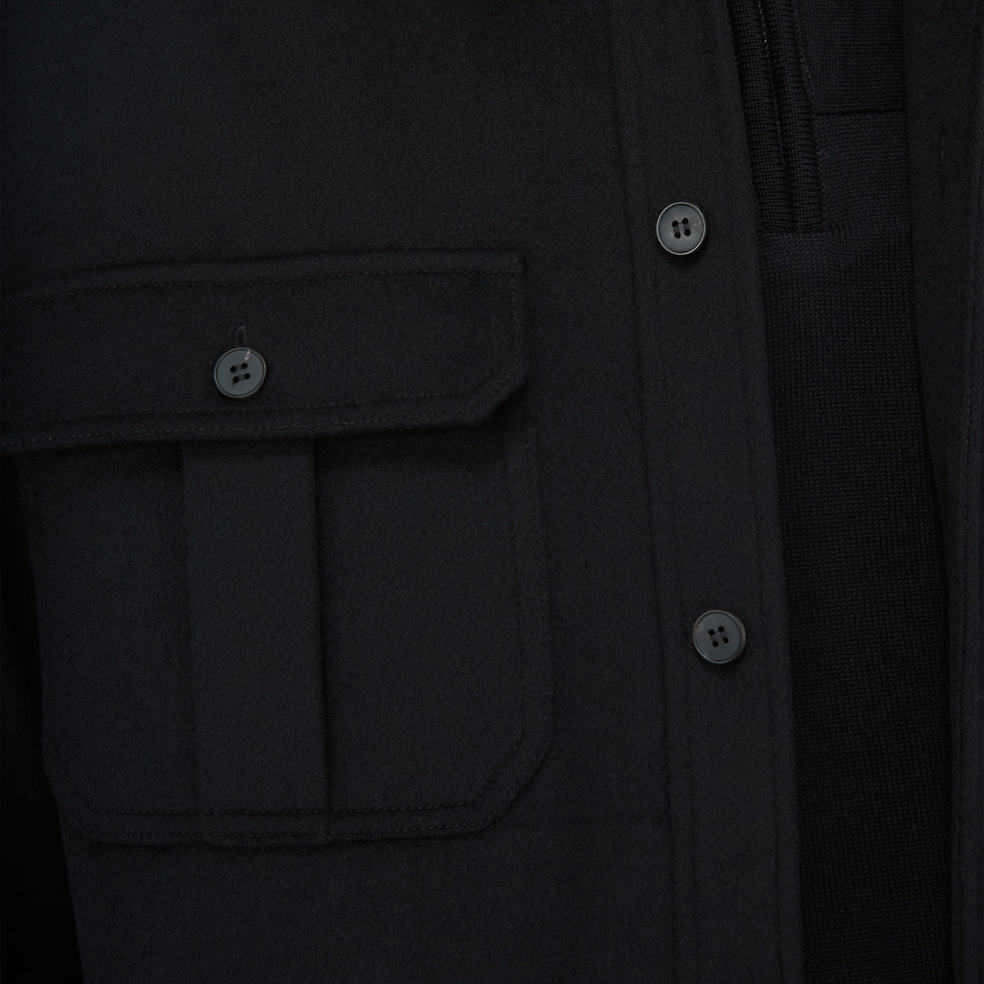 Wool Cashmere Shirt Jacket