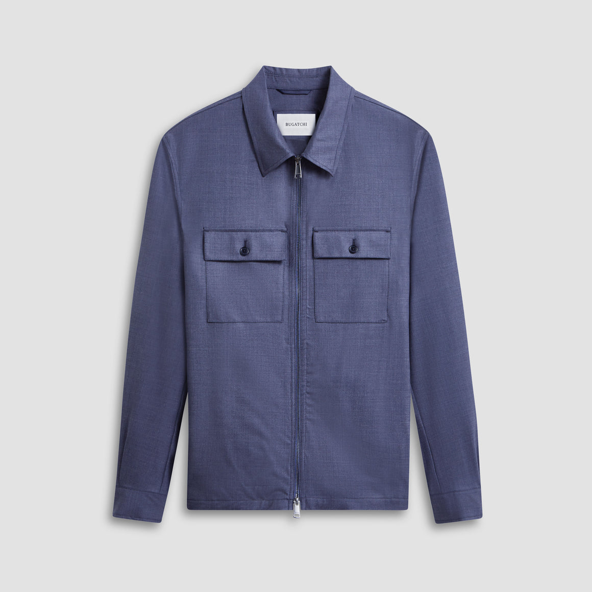 Stretch Wool Travel Shirt Jacket – BUGATCHI