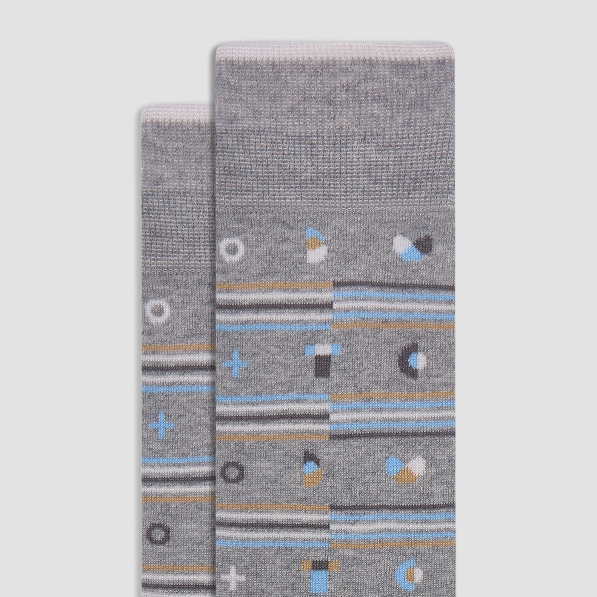 Geometric Mid-Calf Sock