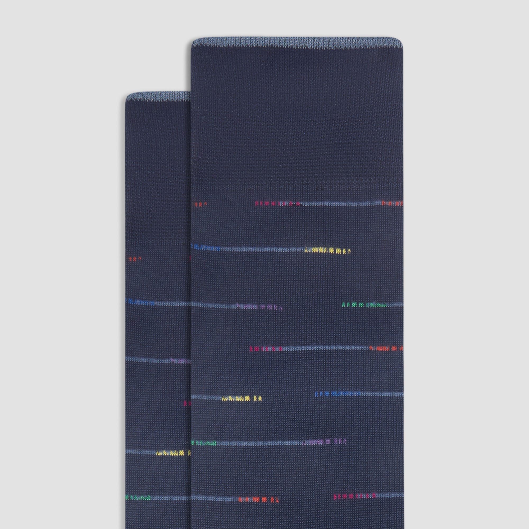 Interrupted Stripe Mid-Calf Socks
