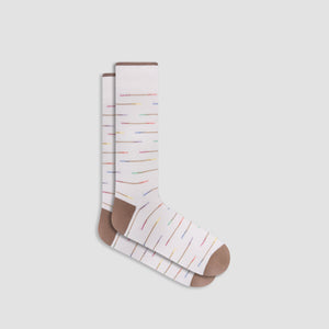 Interrupted Stripe Mid-Calf Socks