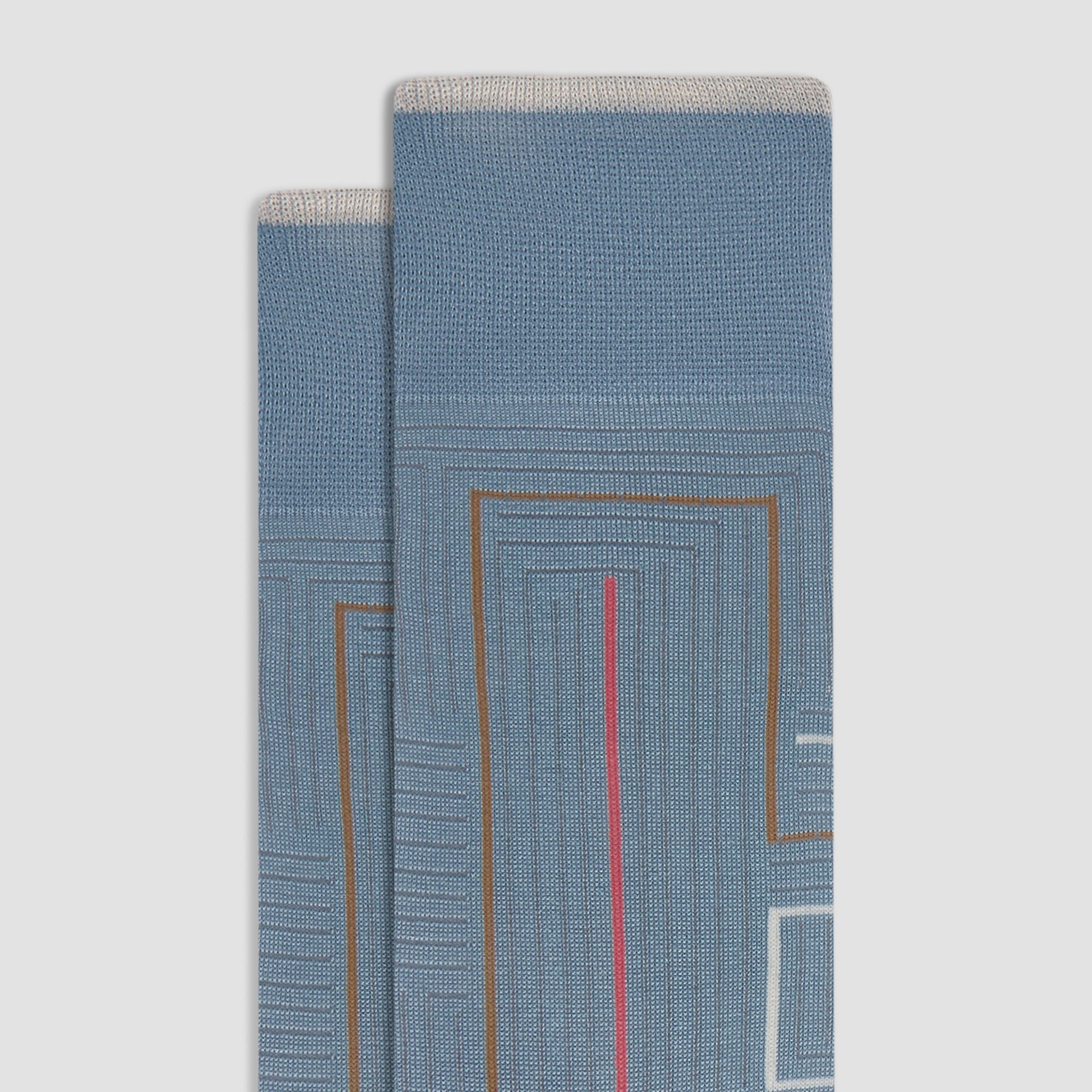 Geometric Mid-Calf Socks