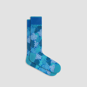 Monstera Leaf Mid-Calf Socks