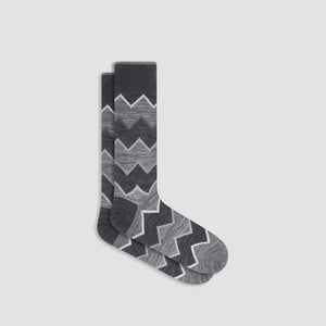 Chevron Stripe Mid-Calf Socks