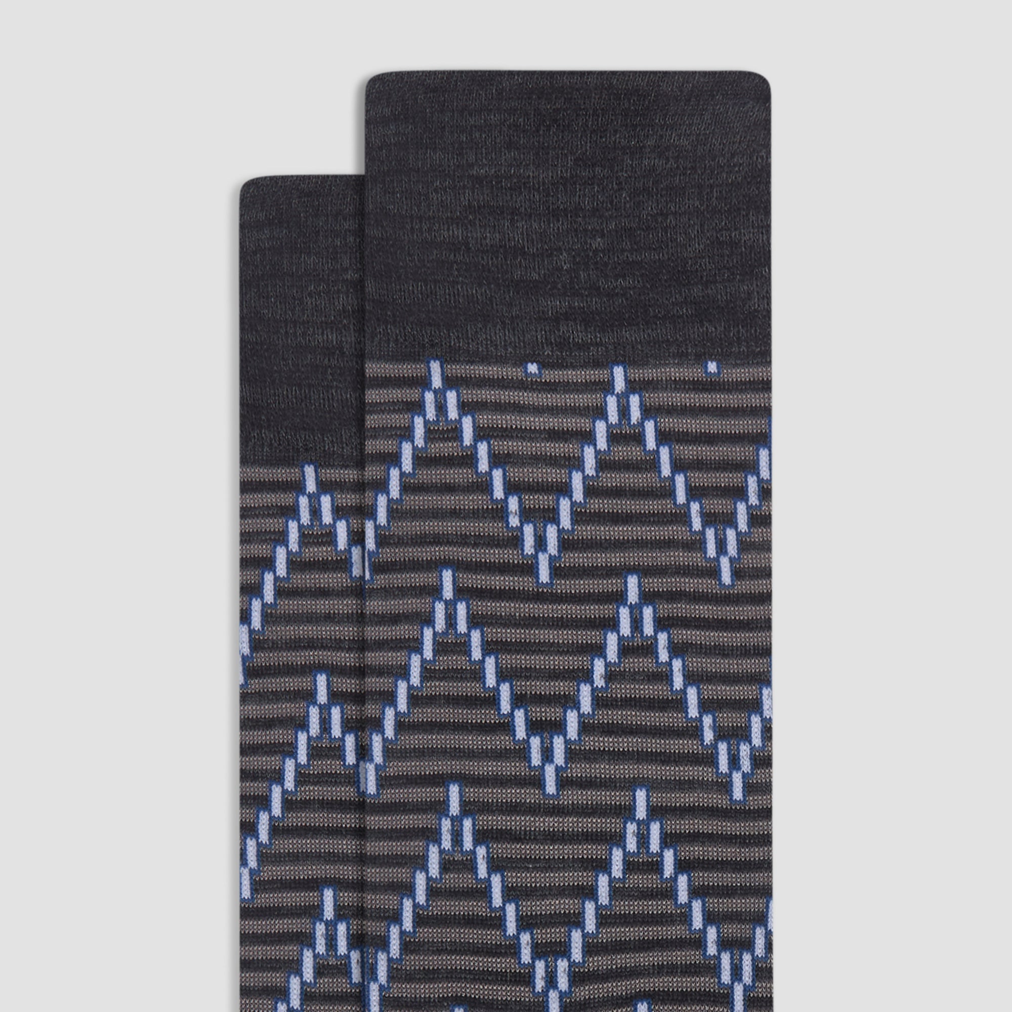 Chevron Stripe Mid-Calf Socks