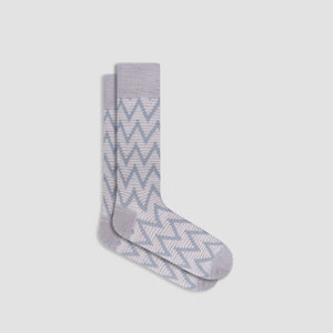 Chevron Stripe Mid-Calf Socks