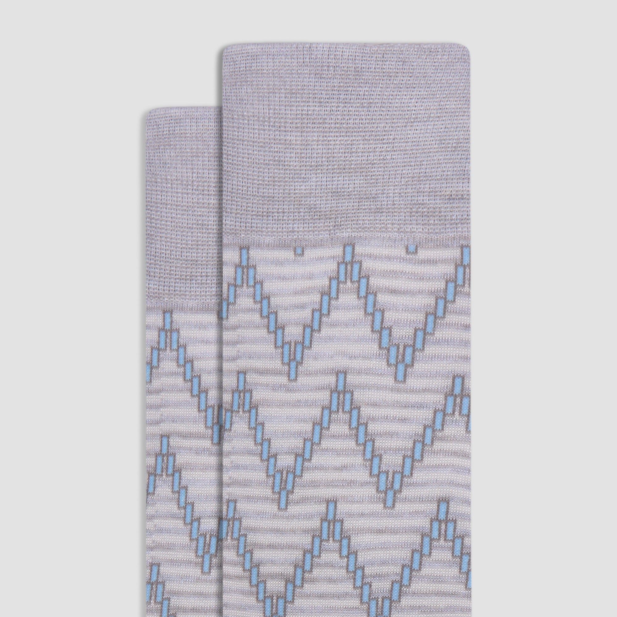 Chevron Stripe Mid-Calf Socks