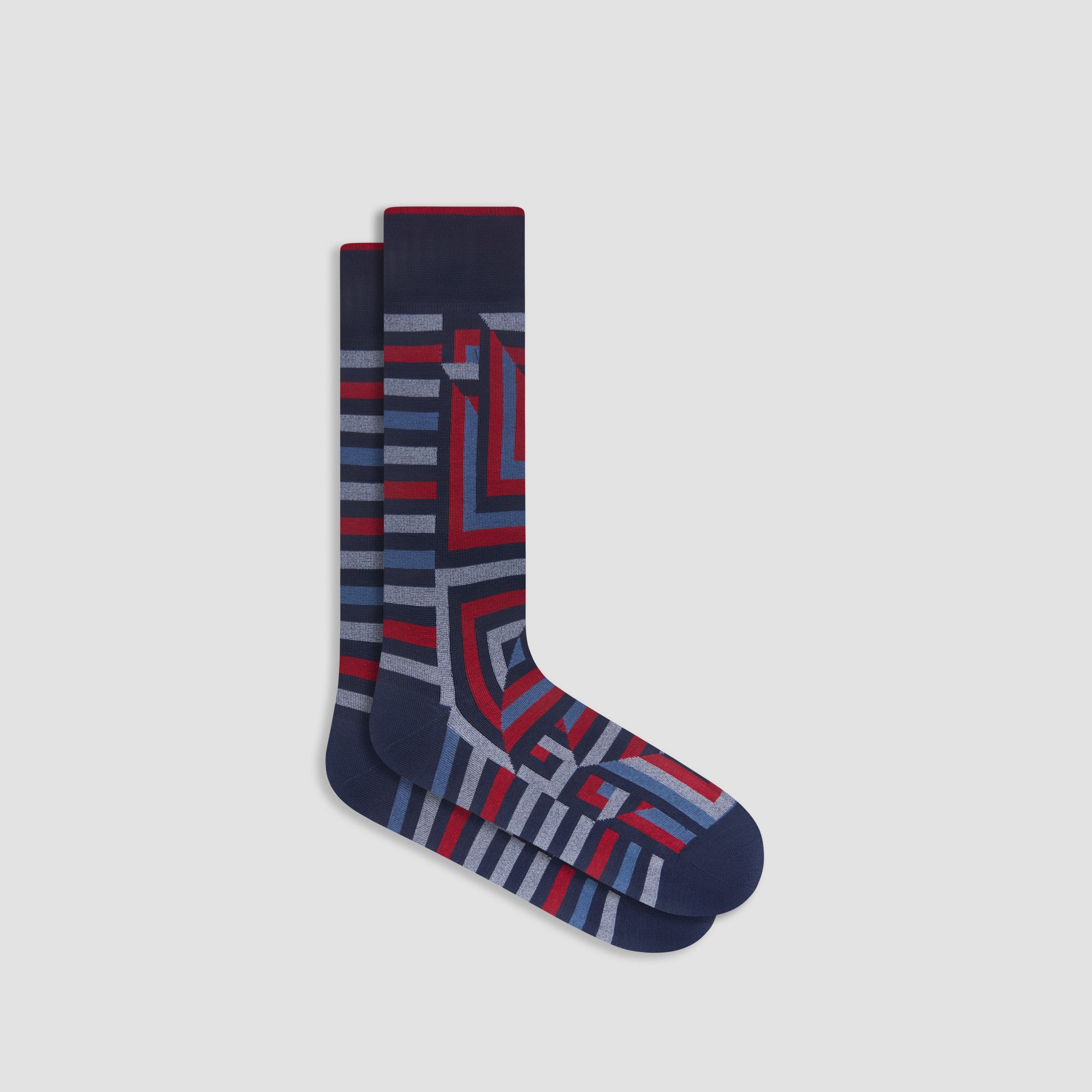 Op-Art Mid-Calf Socks