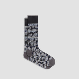 Palm Leaf Mid-Calf Socks