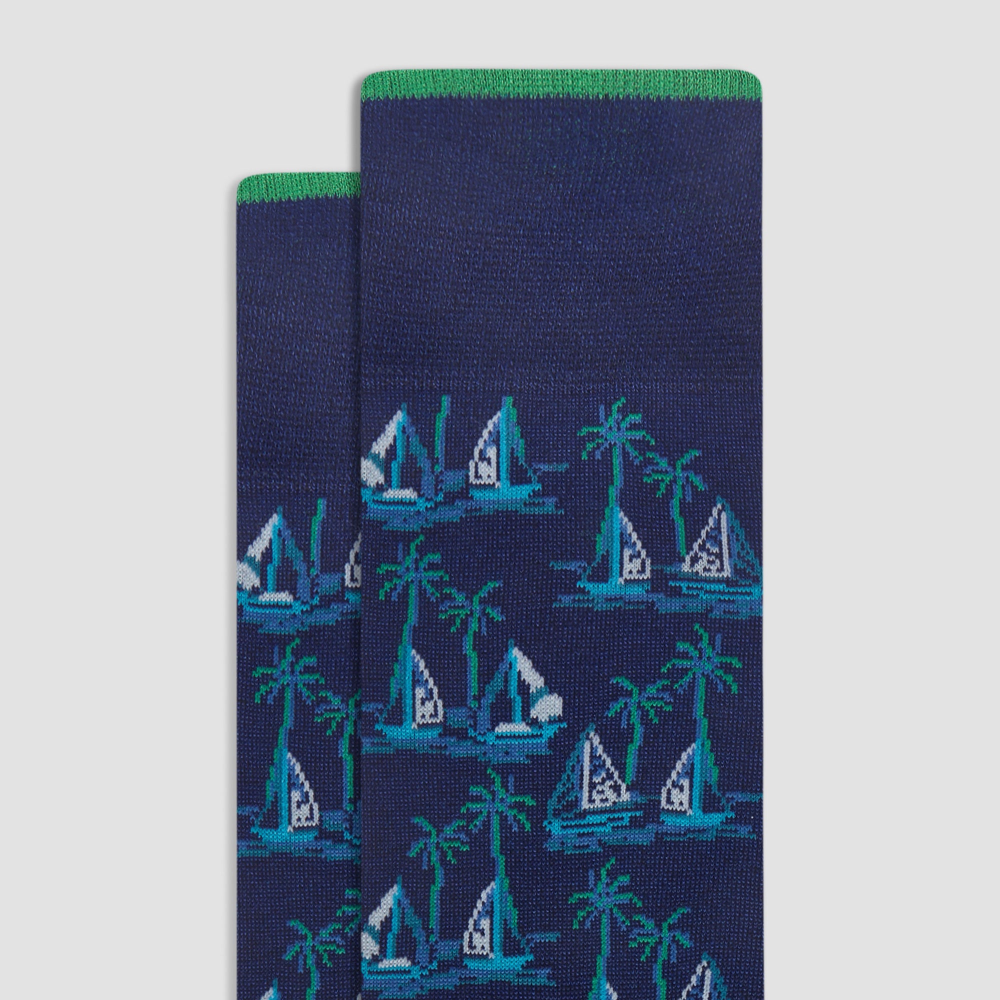 Sailboat Mid-Calf Socks